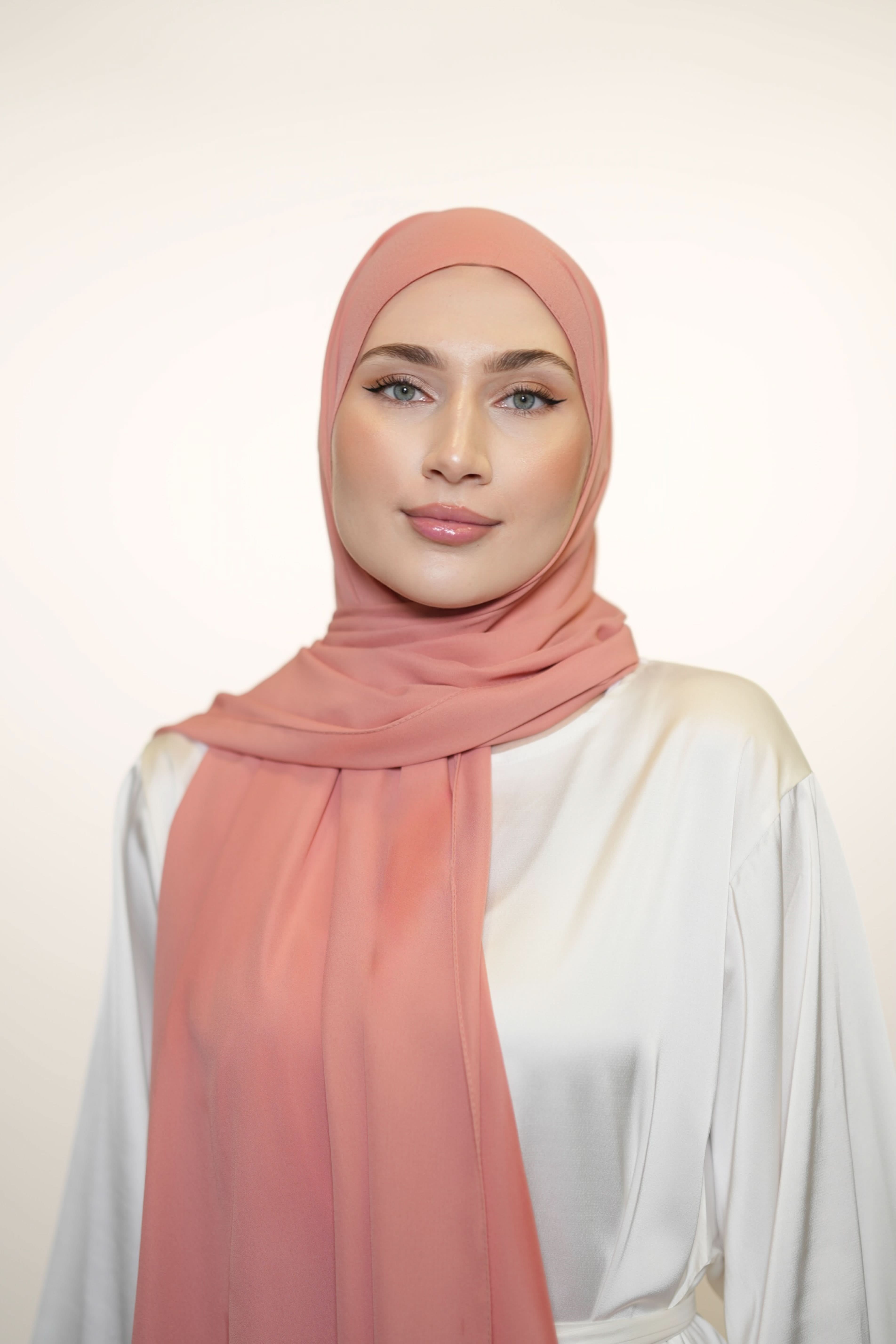 Crepe - coral - Losyana.Shop