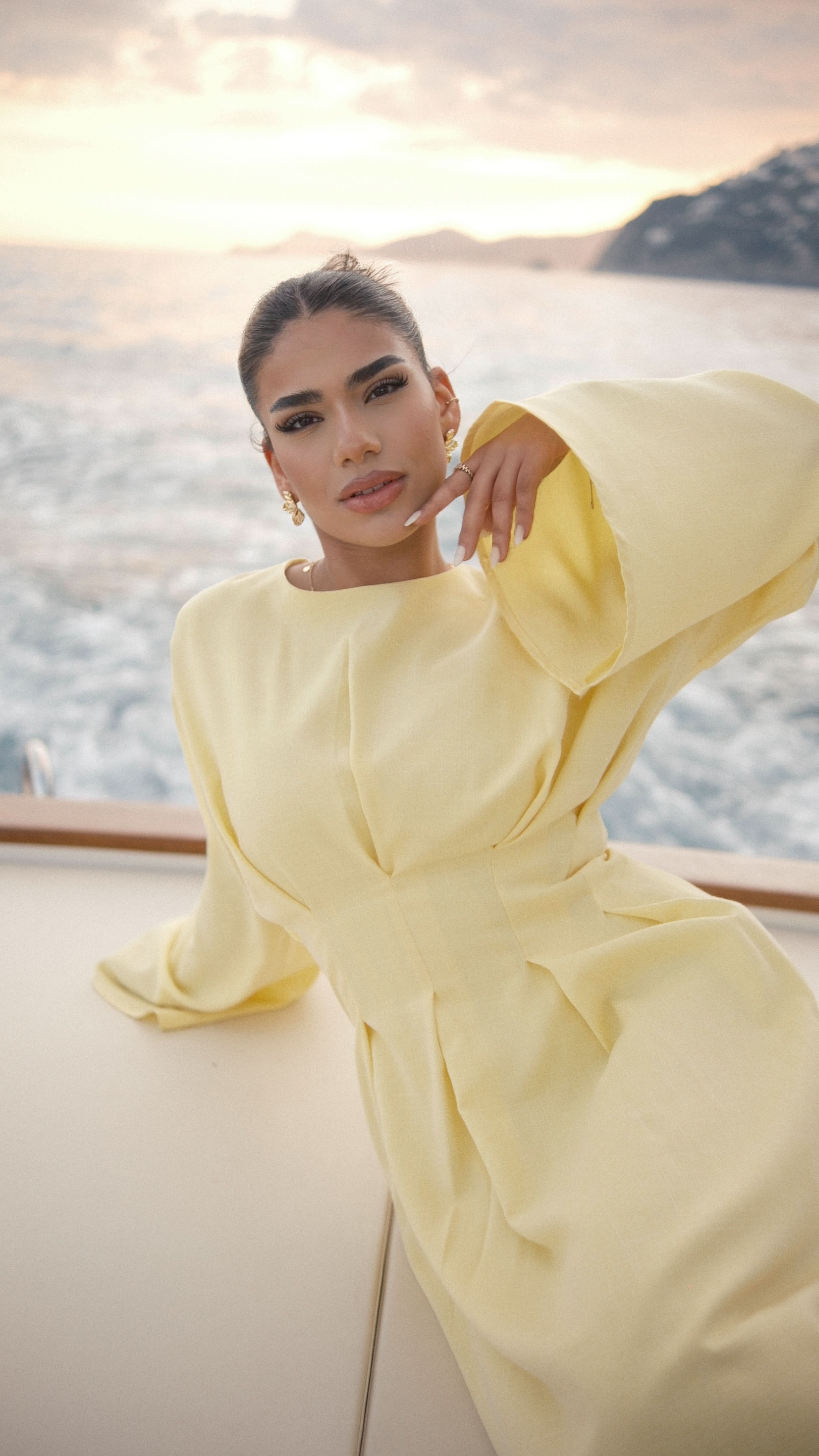 LA BALLEZA CORSET DRESS - LEMON - Losyana.Shop