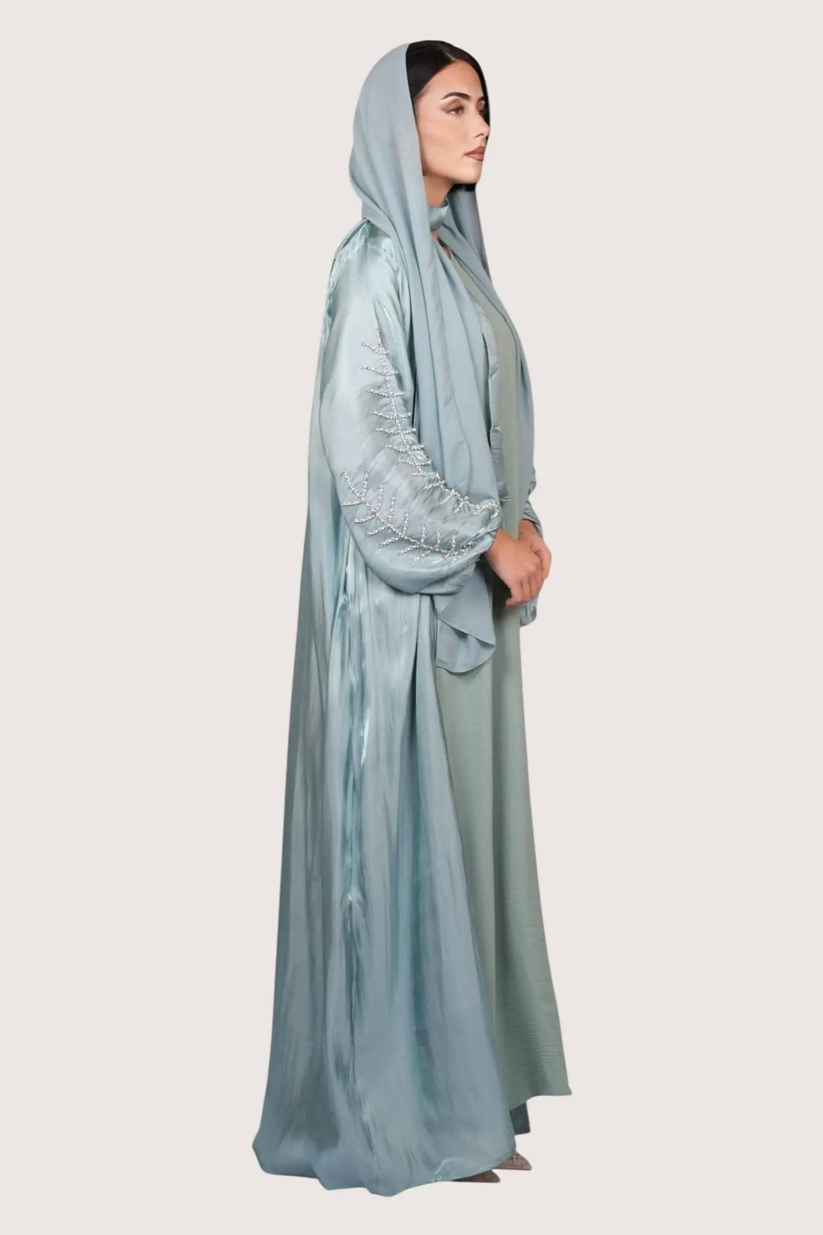 Pearl Abaya - light blue Losyana.Shop