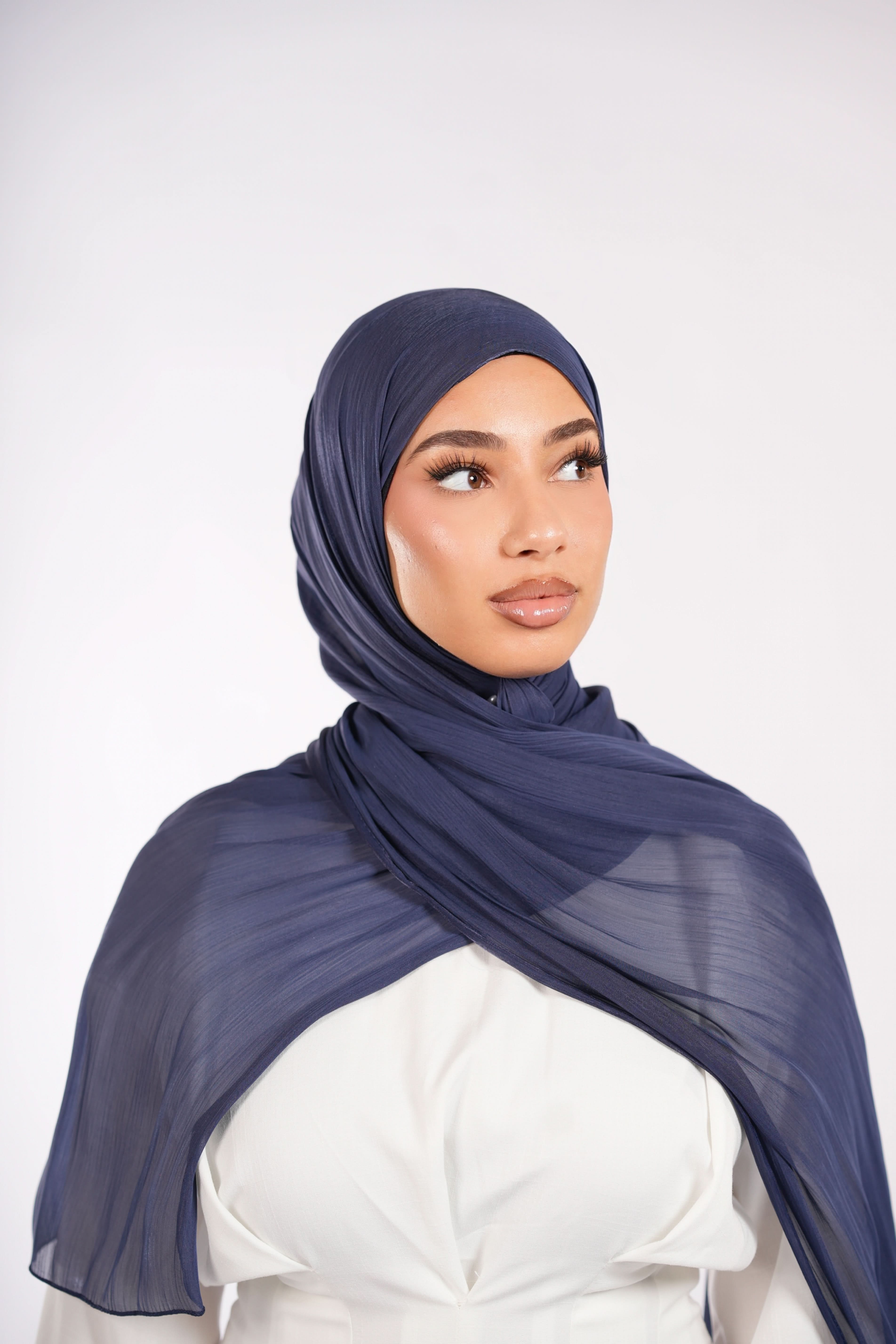 Organza Hijab - Navy - Losyana.Shop