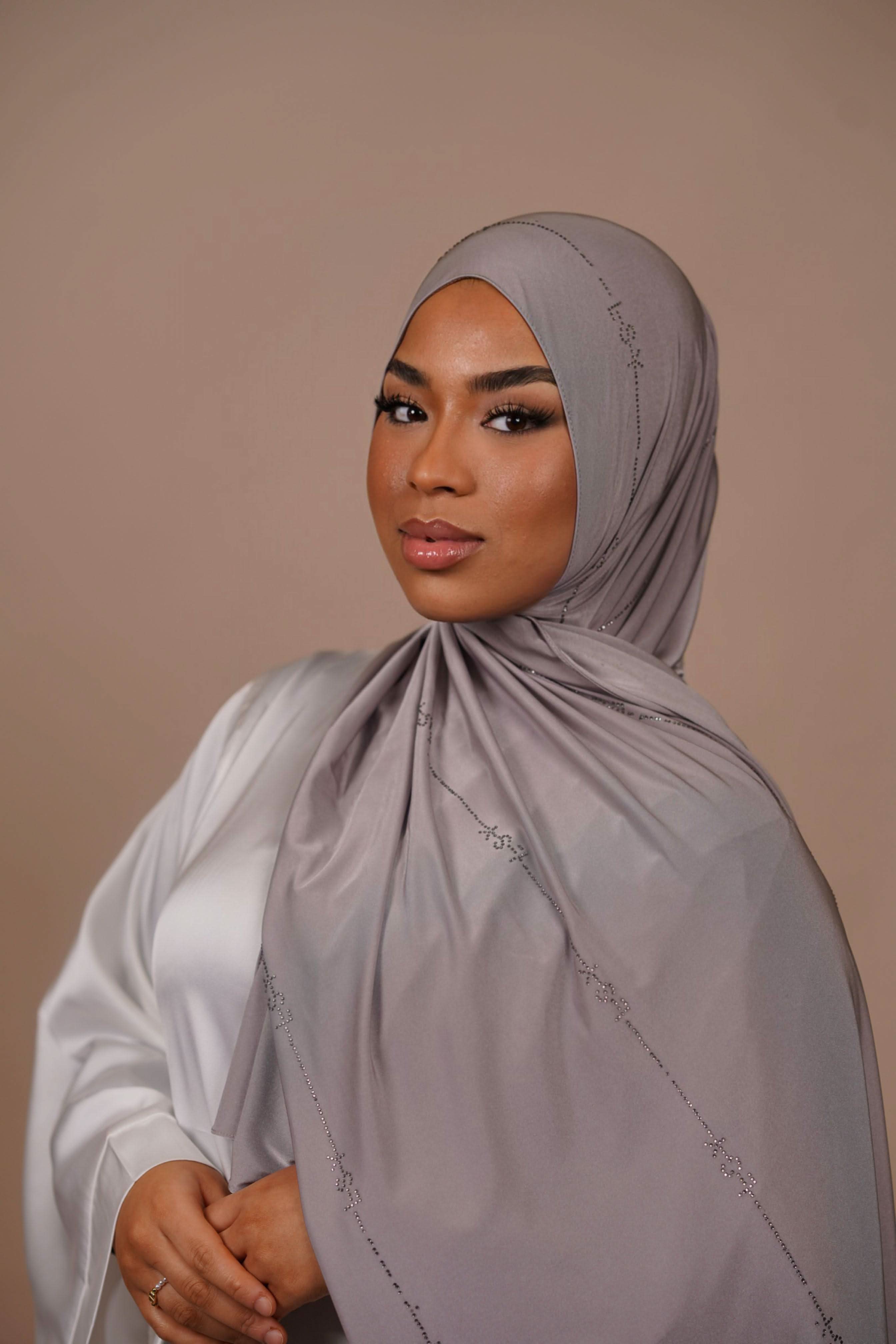 LSY Satin Premium Jersey - silver grey - Losyana.Shop