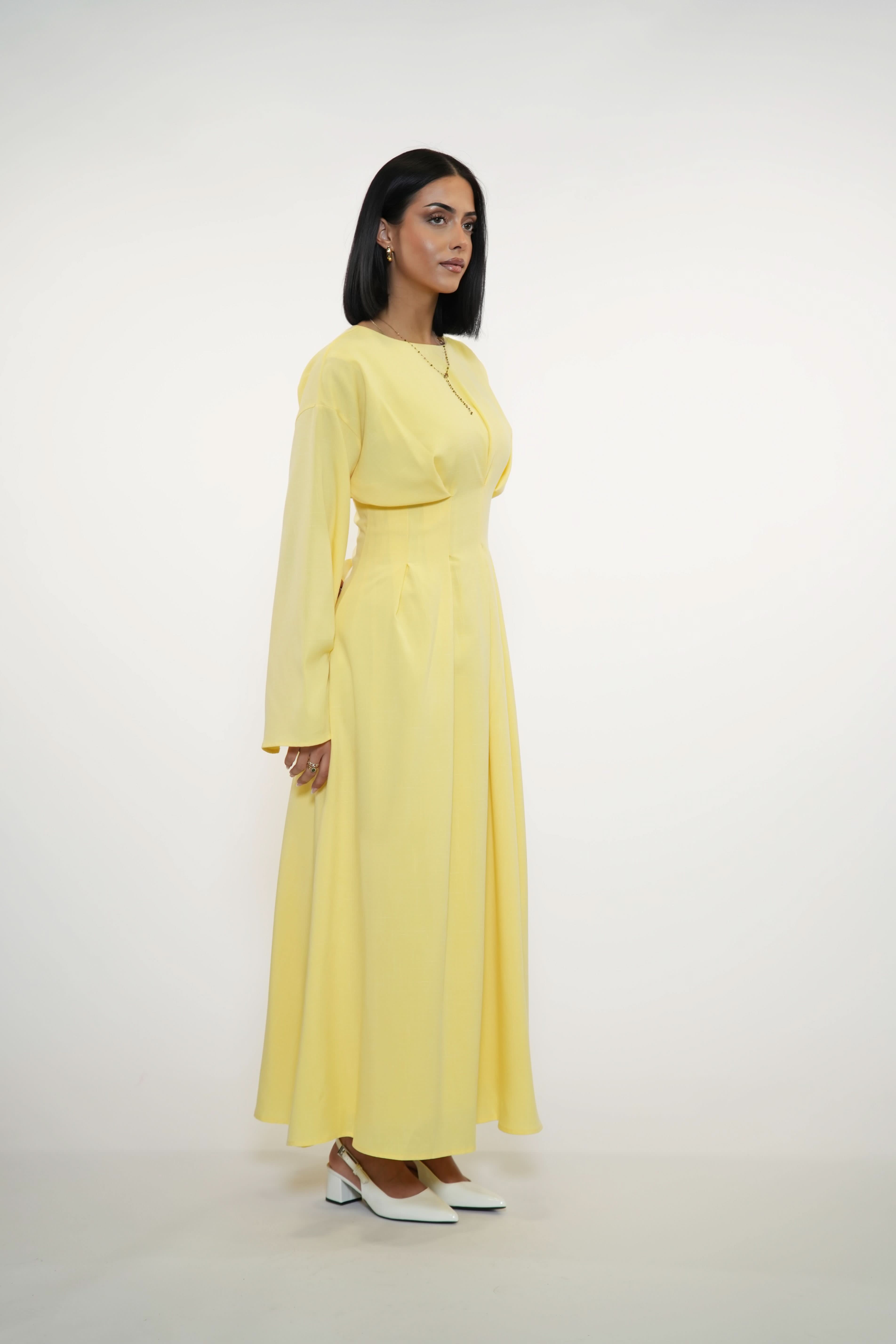 LA BALLEZA CORSET DRESS - LEMON - Losyana.Shop