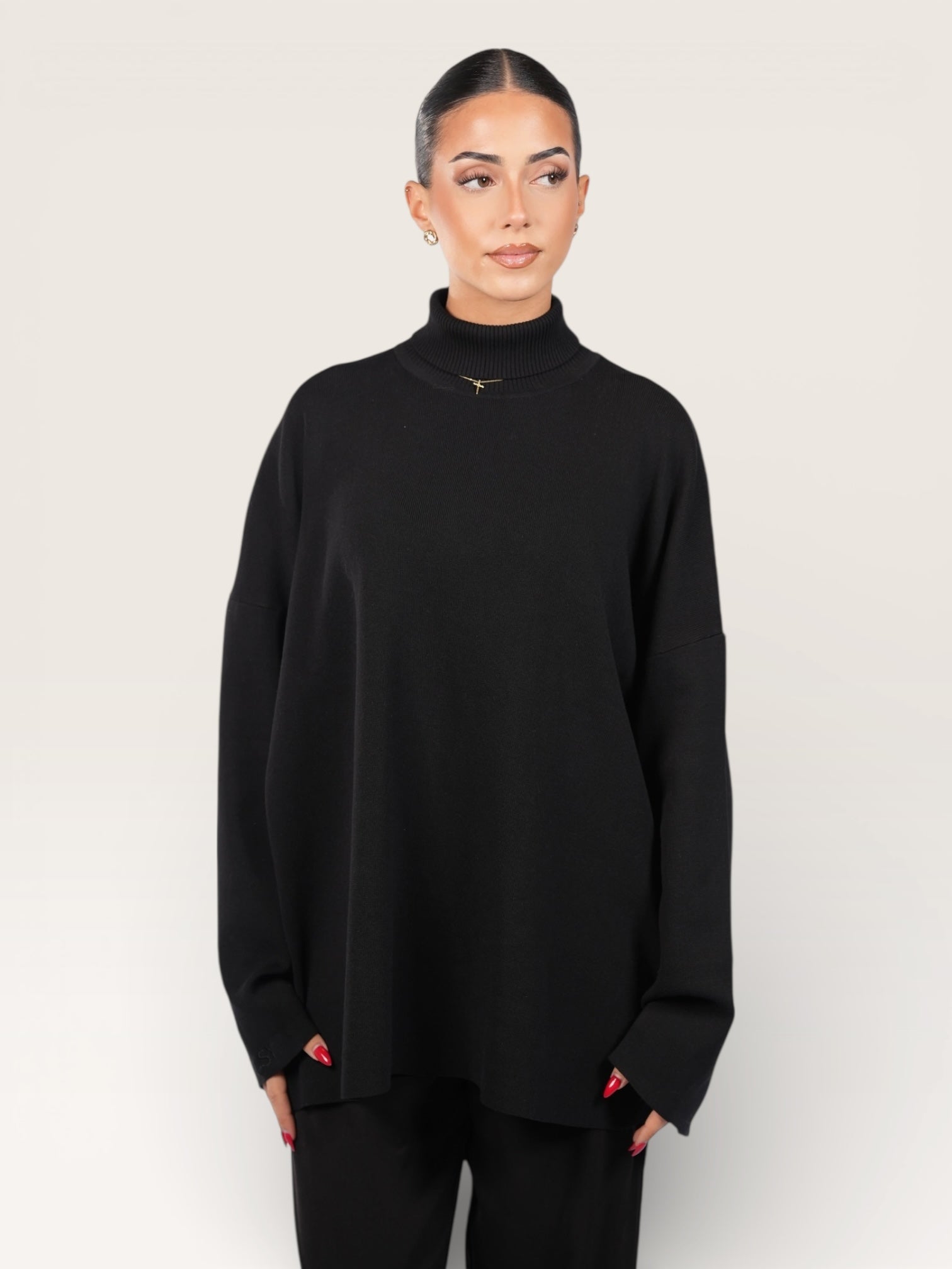 luxury knit - black