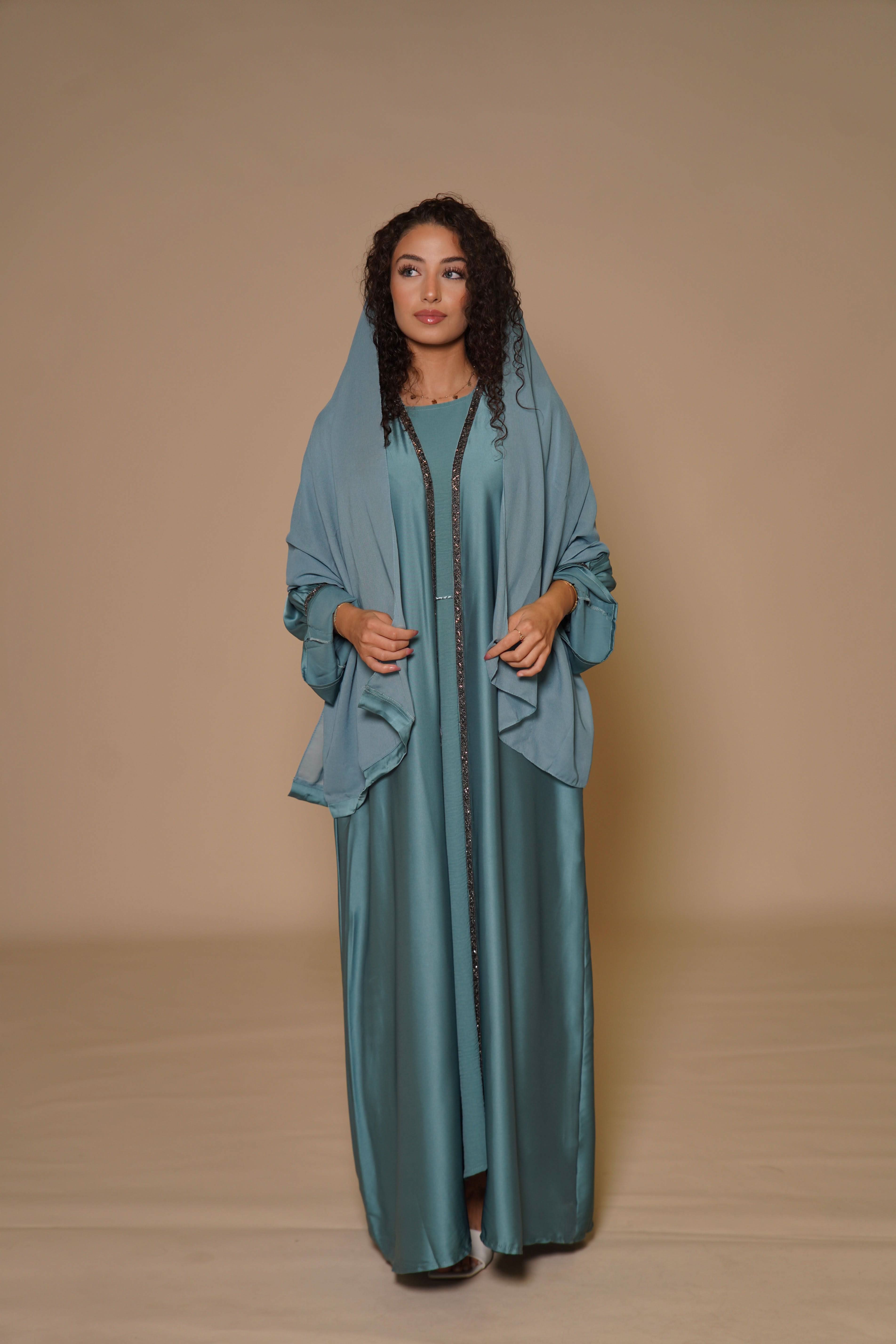 Satin Set - sky blue - Losyana.Shop