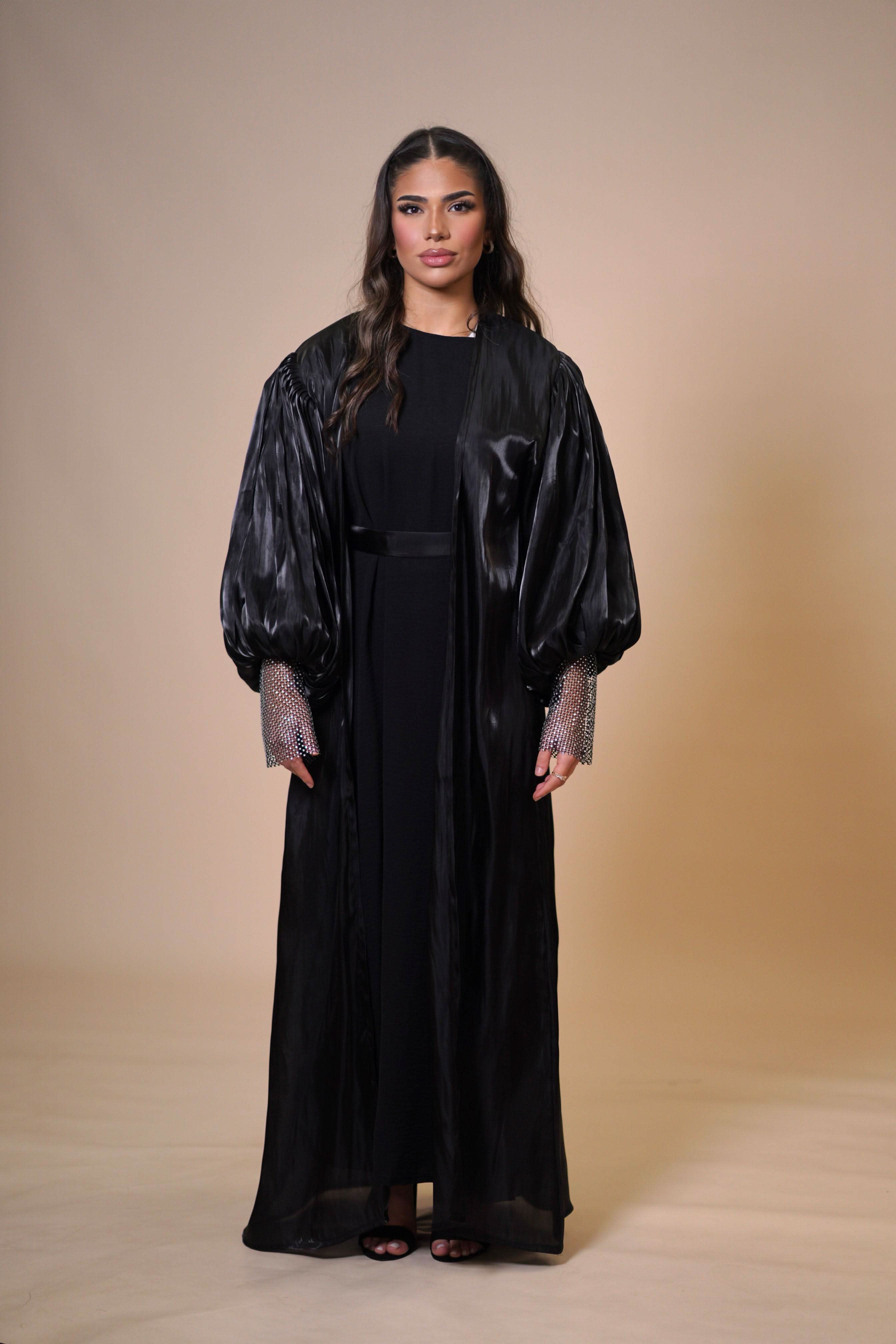Emirate abaya - black - Losyana.Shop