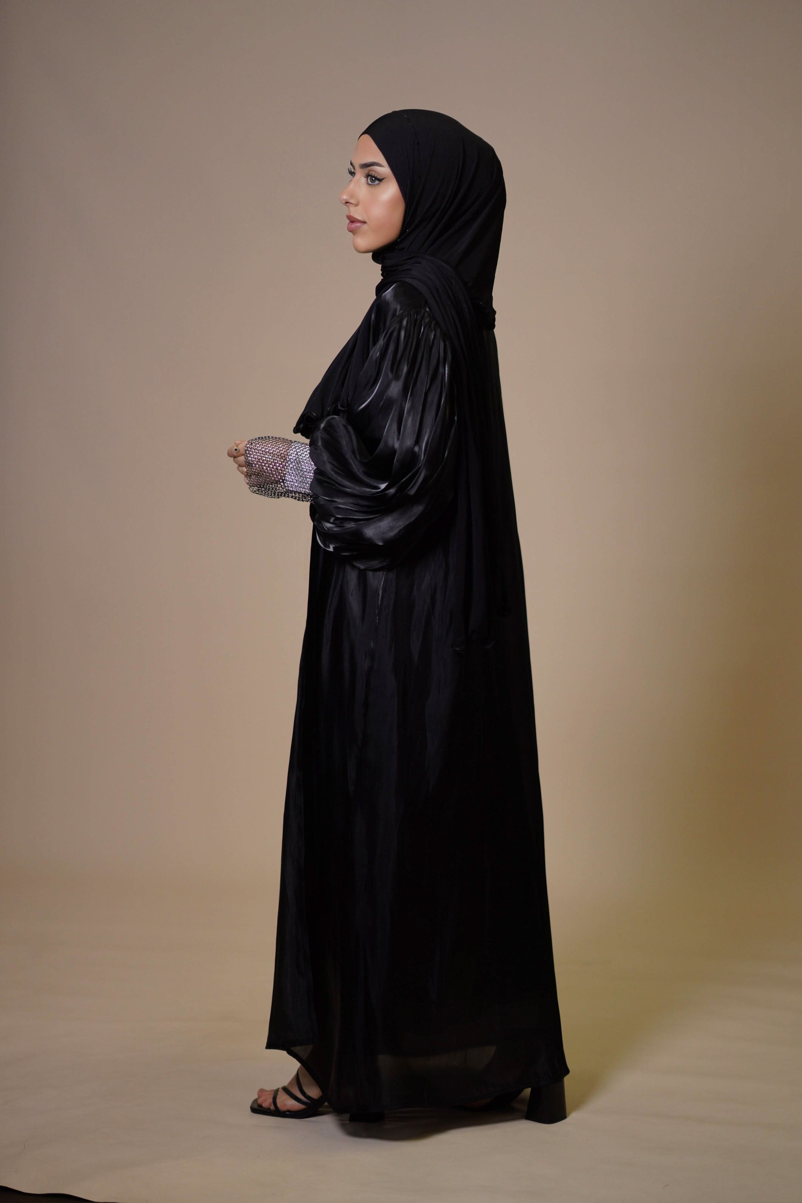 Emirate abaya - black - Losyana.Shop
