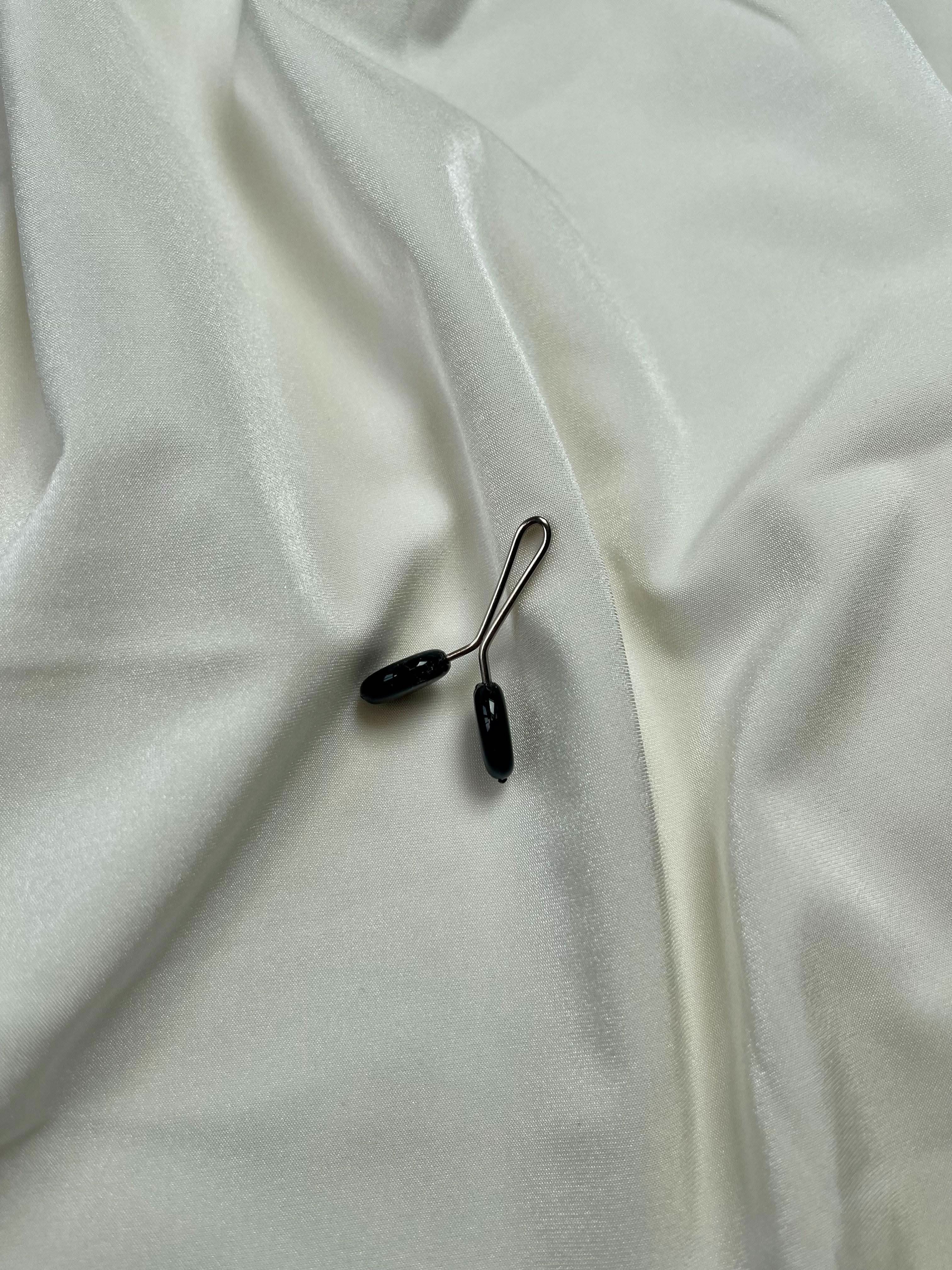 Hijab clip - black Oval - Losyana.Shop