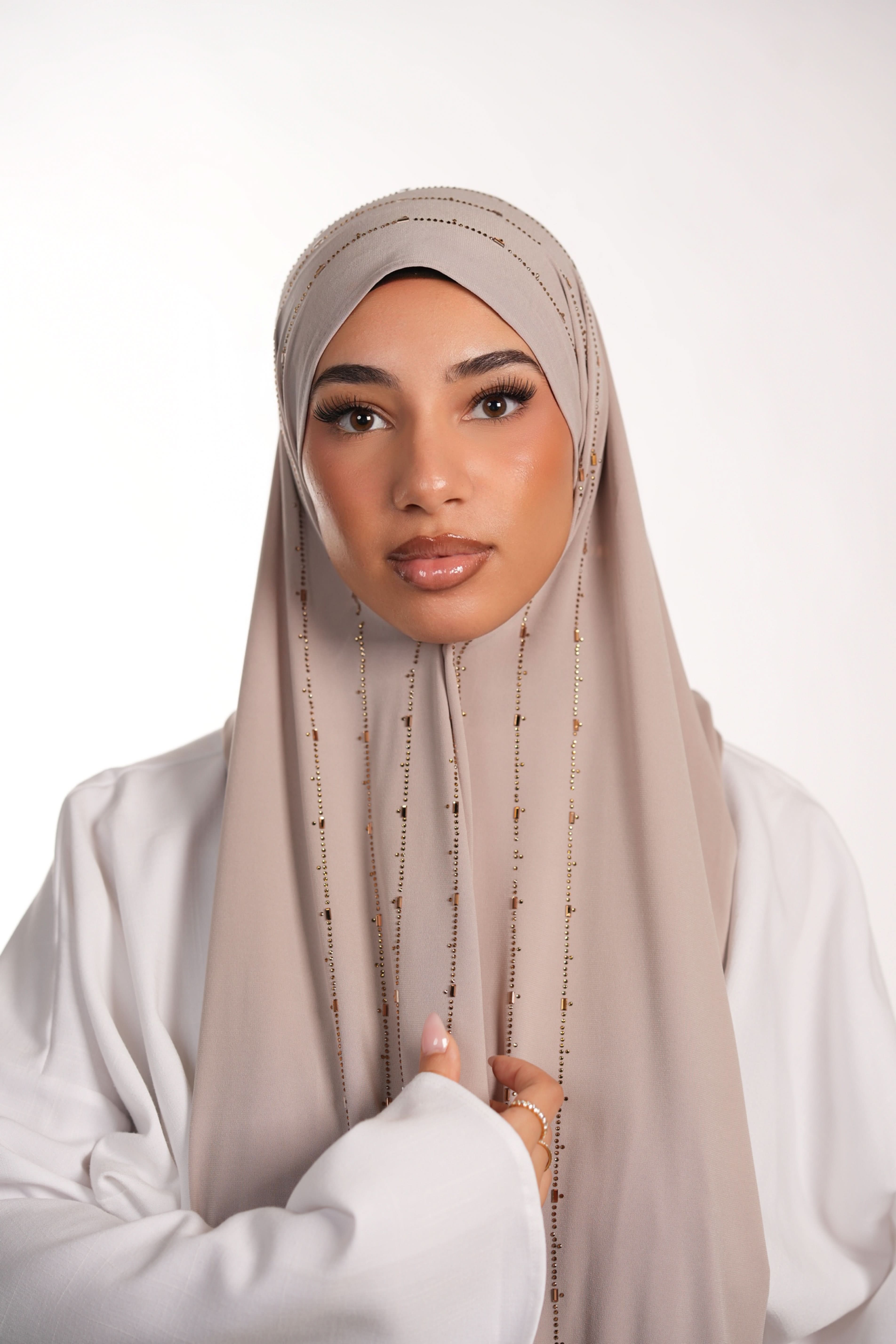Premium Jersey Strass - Light beige - Losyana.Shop