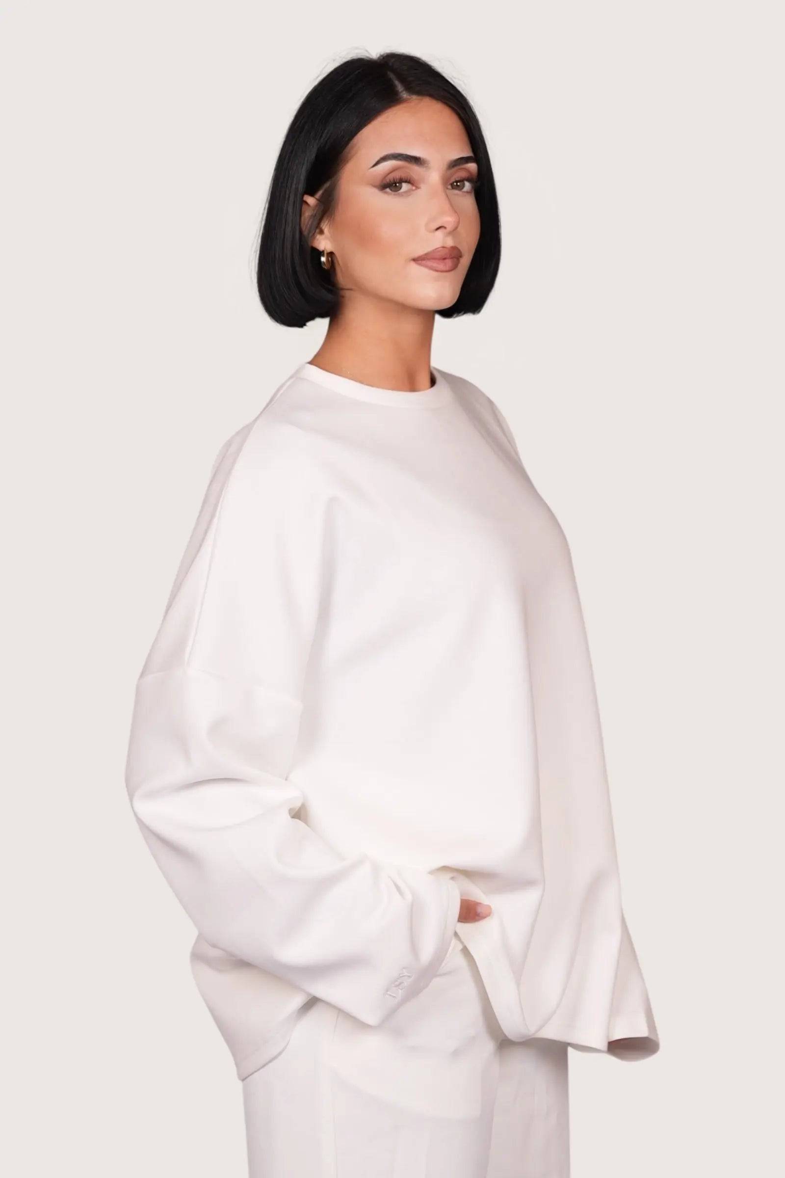 LSY longsleeve - white - Losyana.Shop