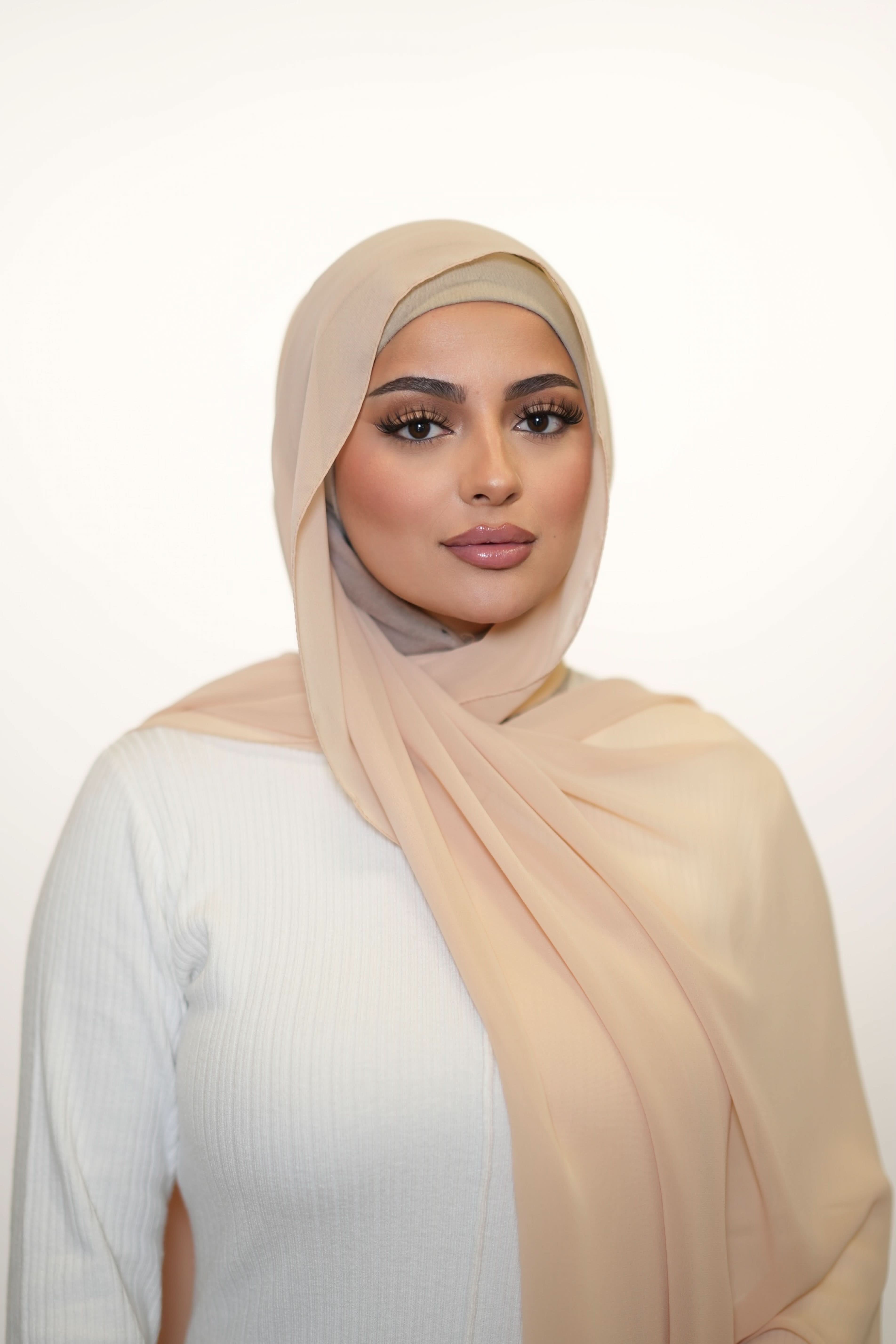 Chiffon - apricot - Losyana.Shop