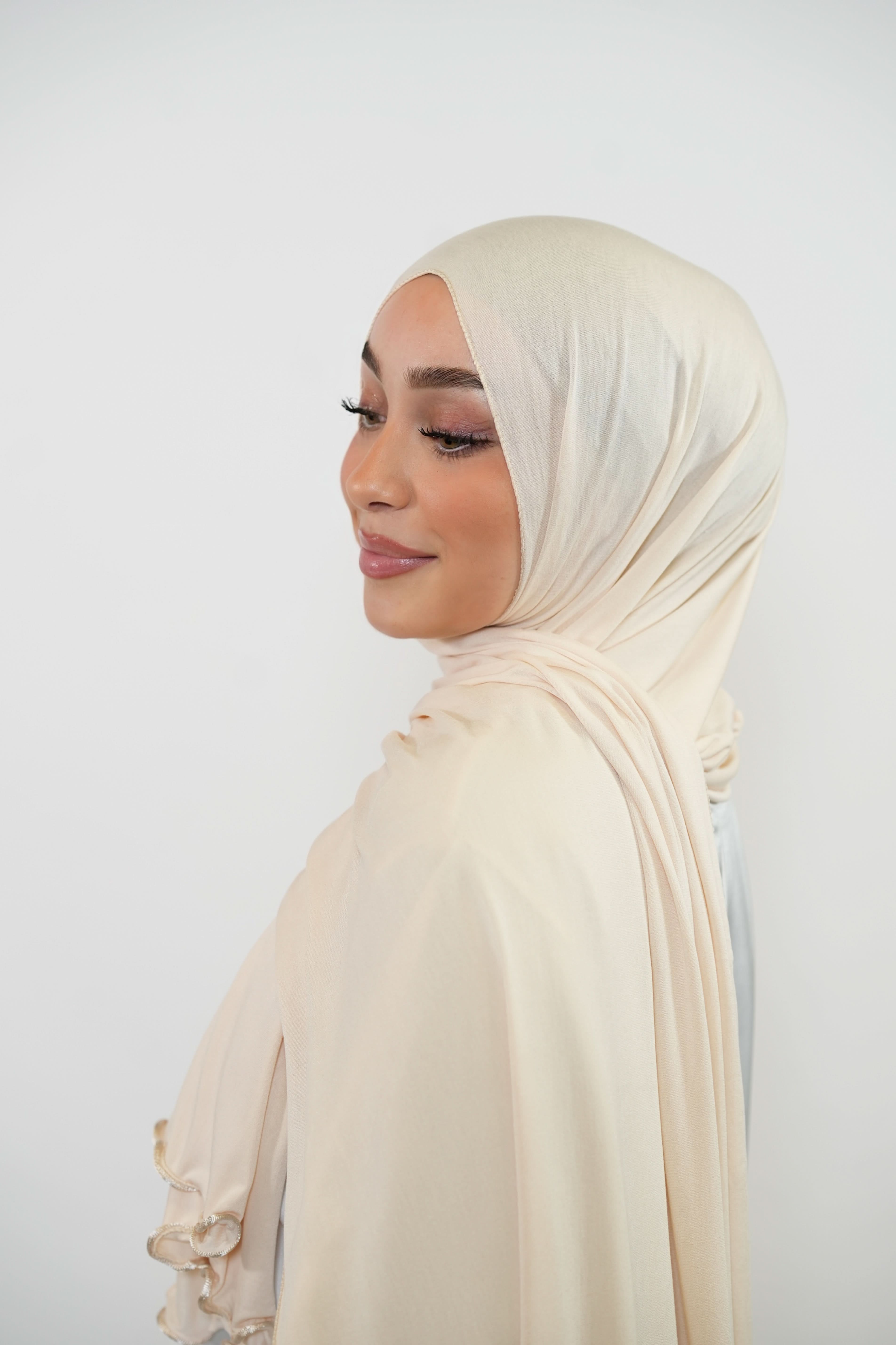 Jersey Line - cream white - Losyana.Shop