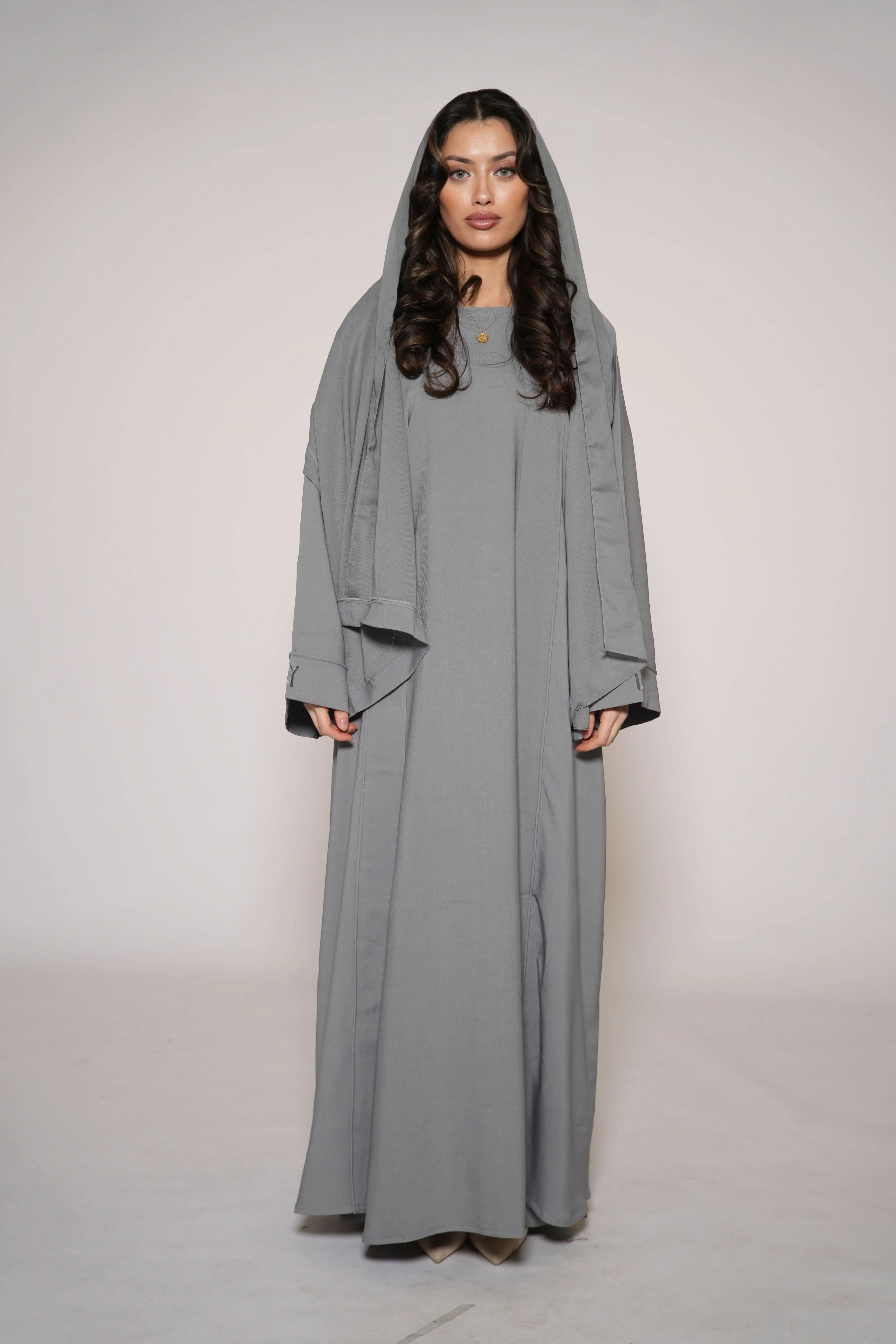 LY Linen Set - grey - Losyana.Shop