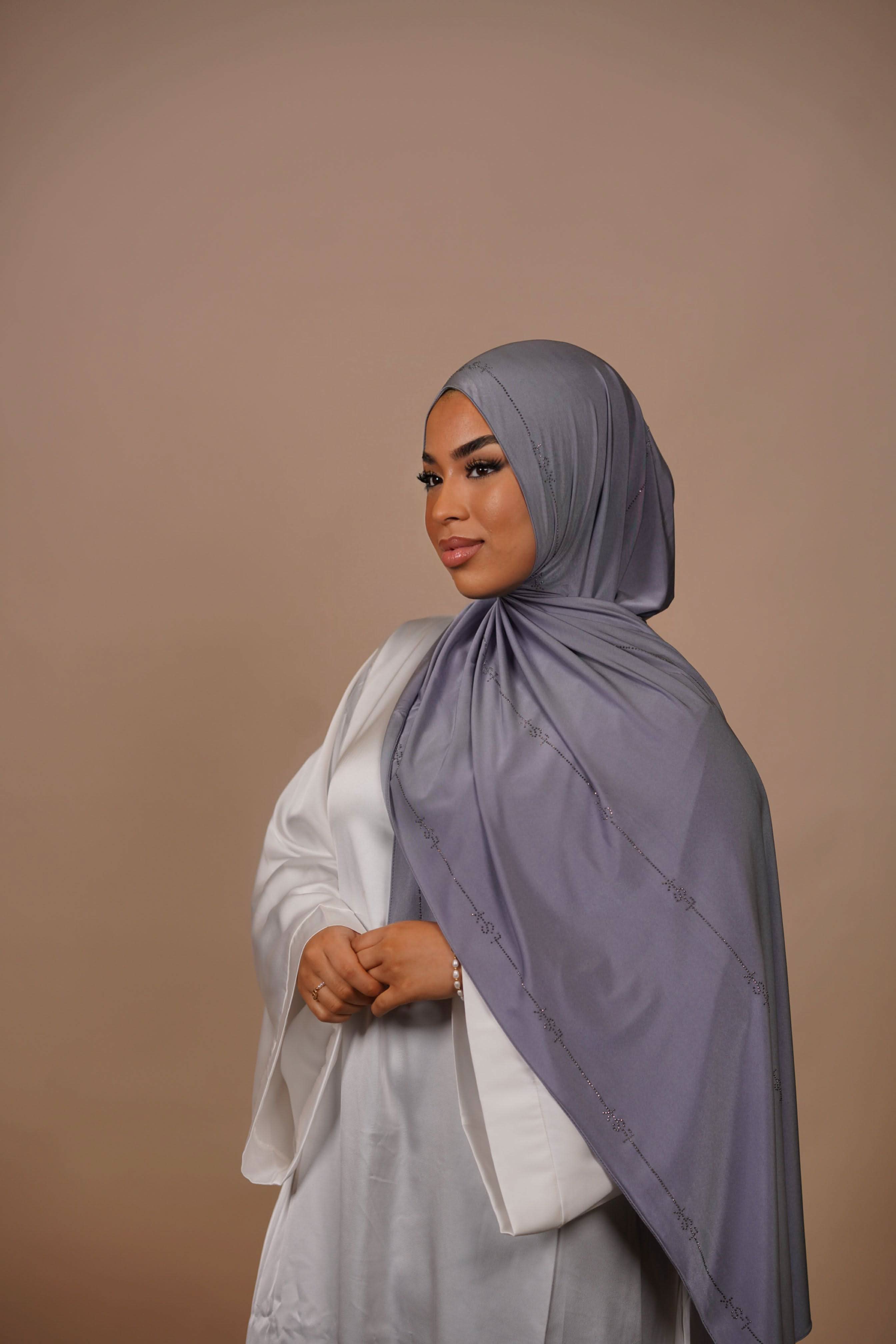 LSY Satin Premium Jersey - lavender grey - Losyana.Shop