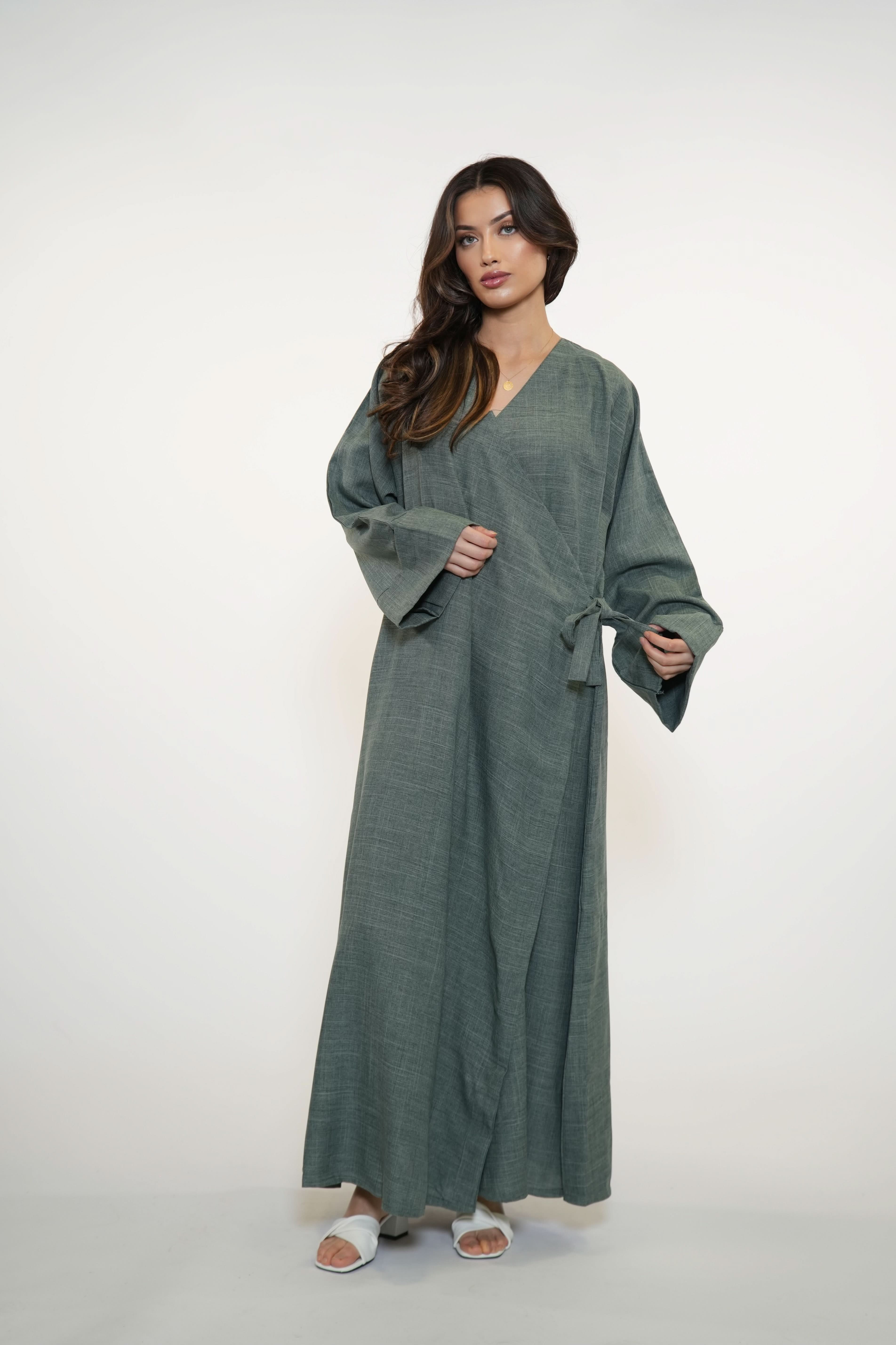 WICKEL ABAYA - OLIVE - Losyana.Shop