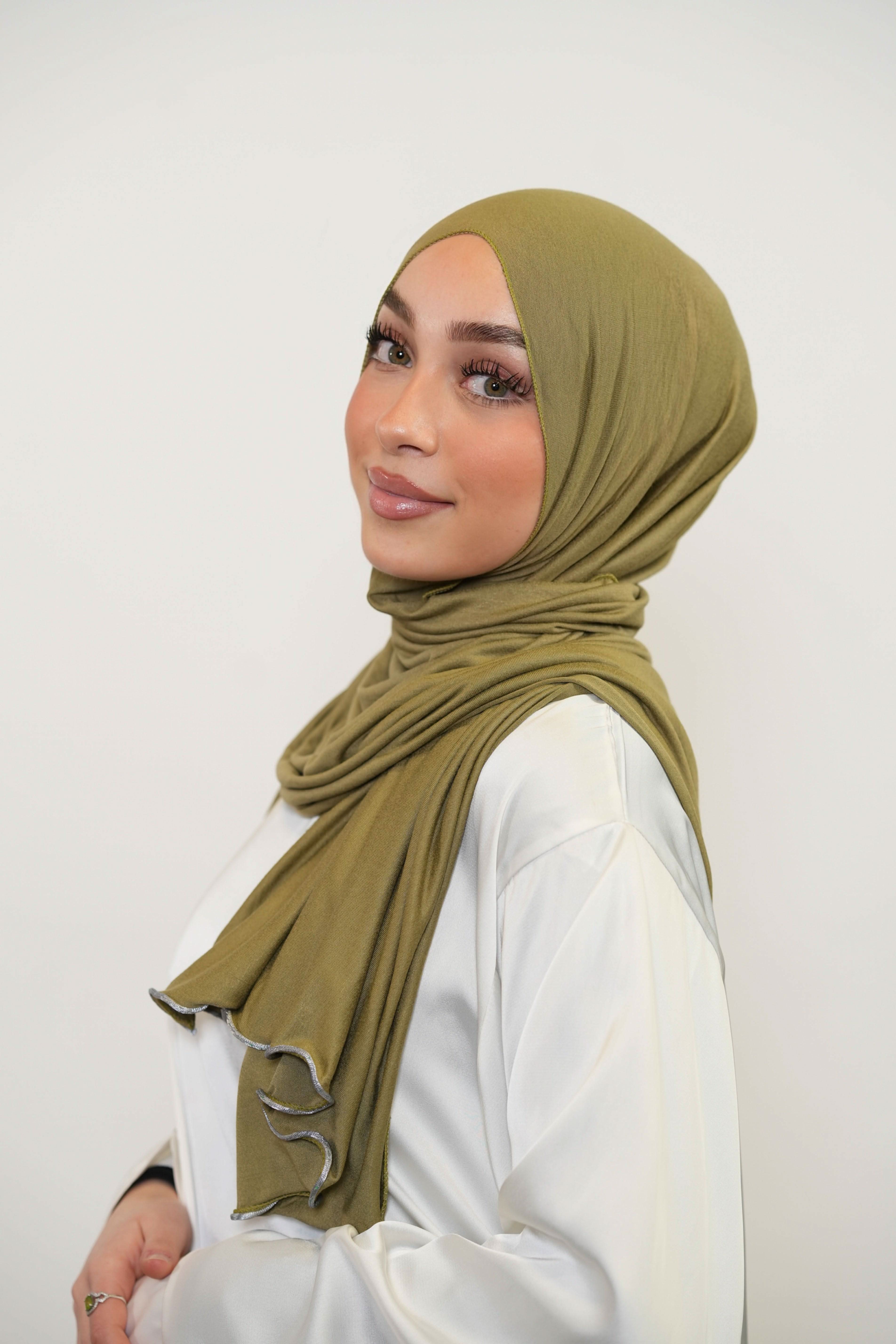 Jersey Line - olive green - Losyana.Shop