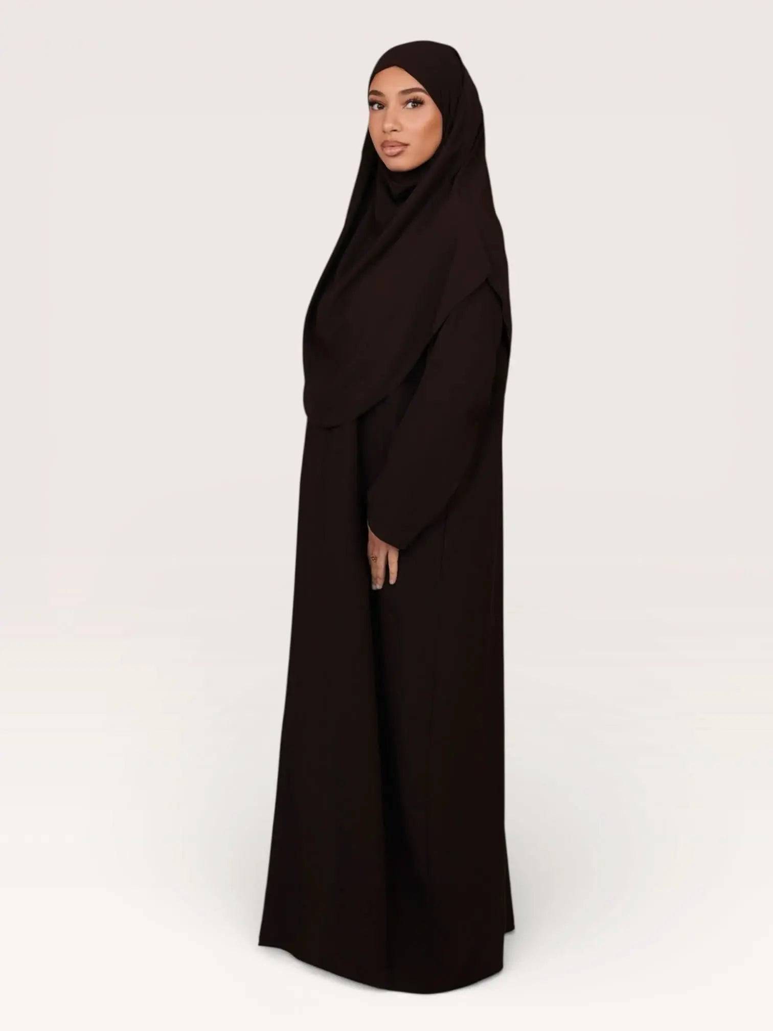 prayer dress medina - espresso Losyana.Shop