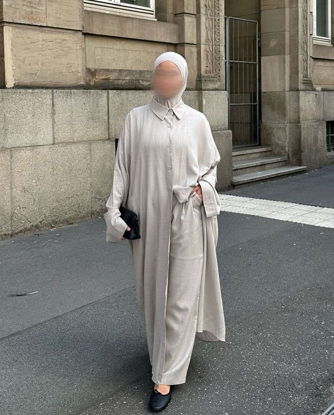 PALMA LINEN SET - COSTA CREAM - Losyana.Shop