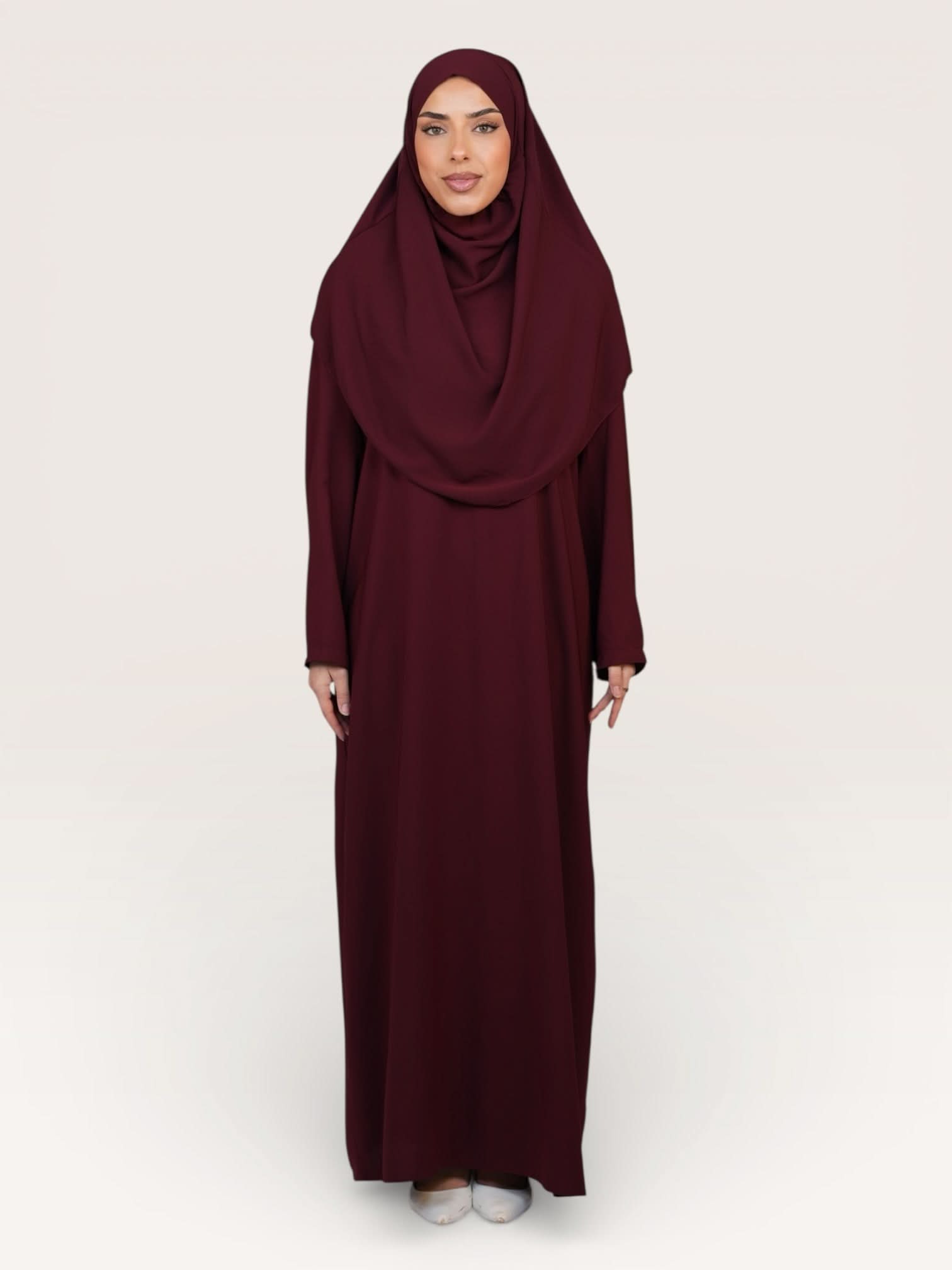 prayer dress medina - bordeaux - Losyana.Shop