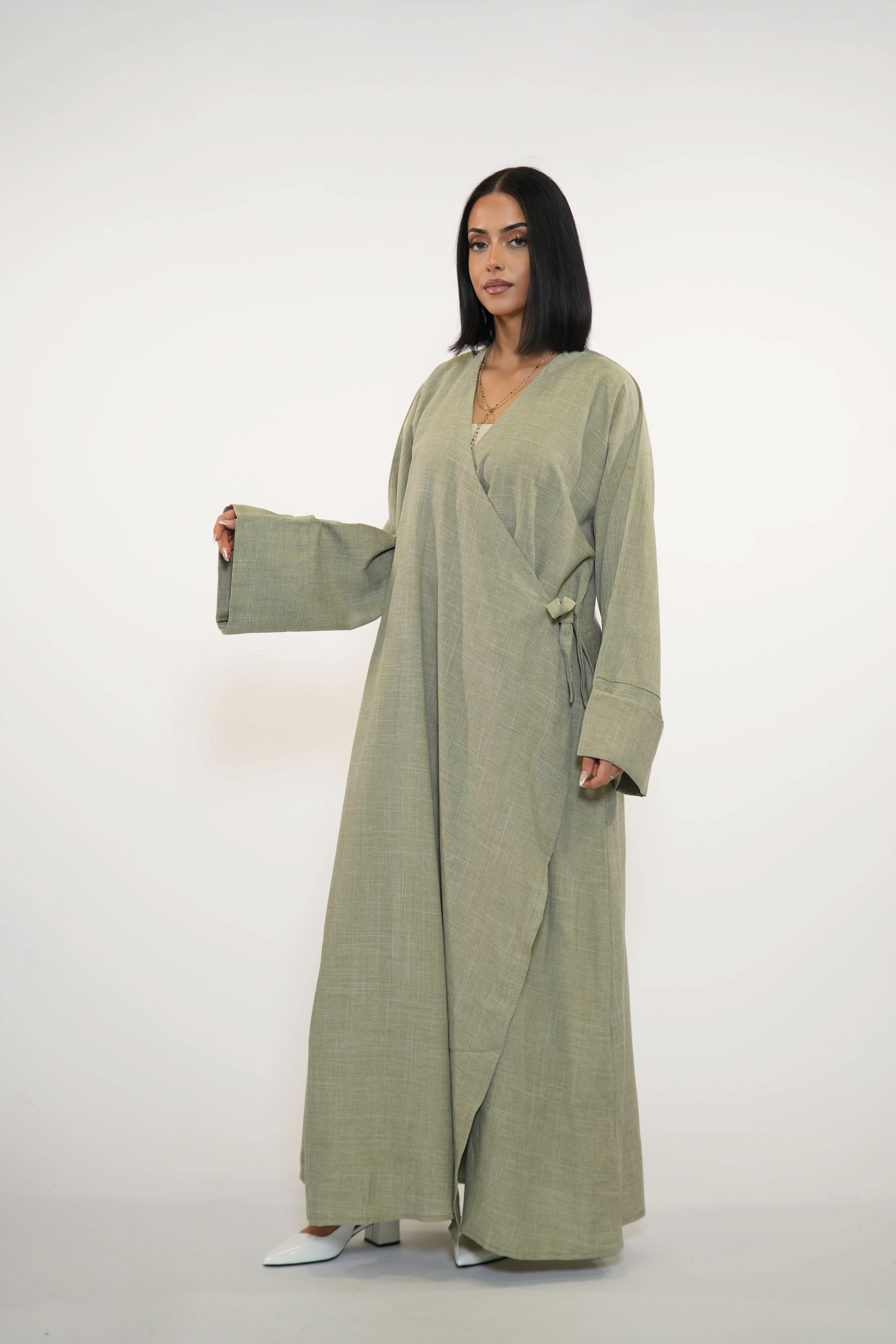 WICKEL ABAYA - PISTACHIO - Losyana.Shop