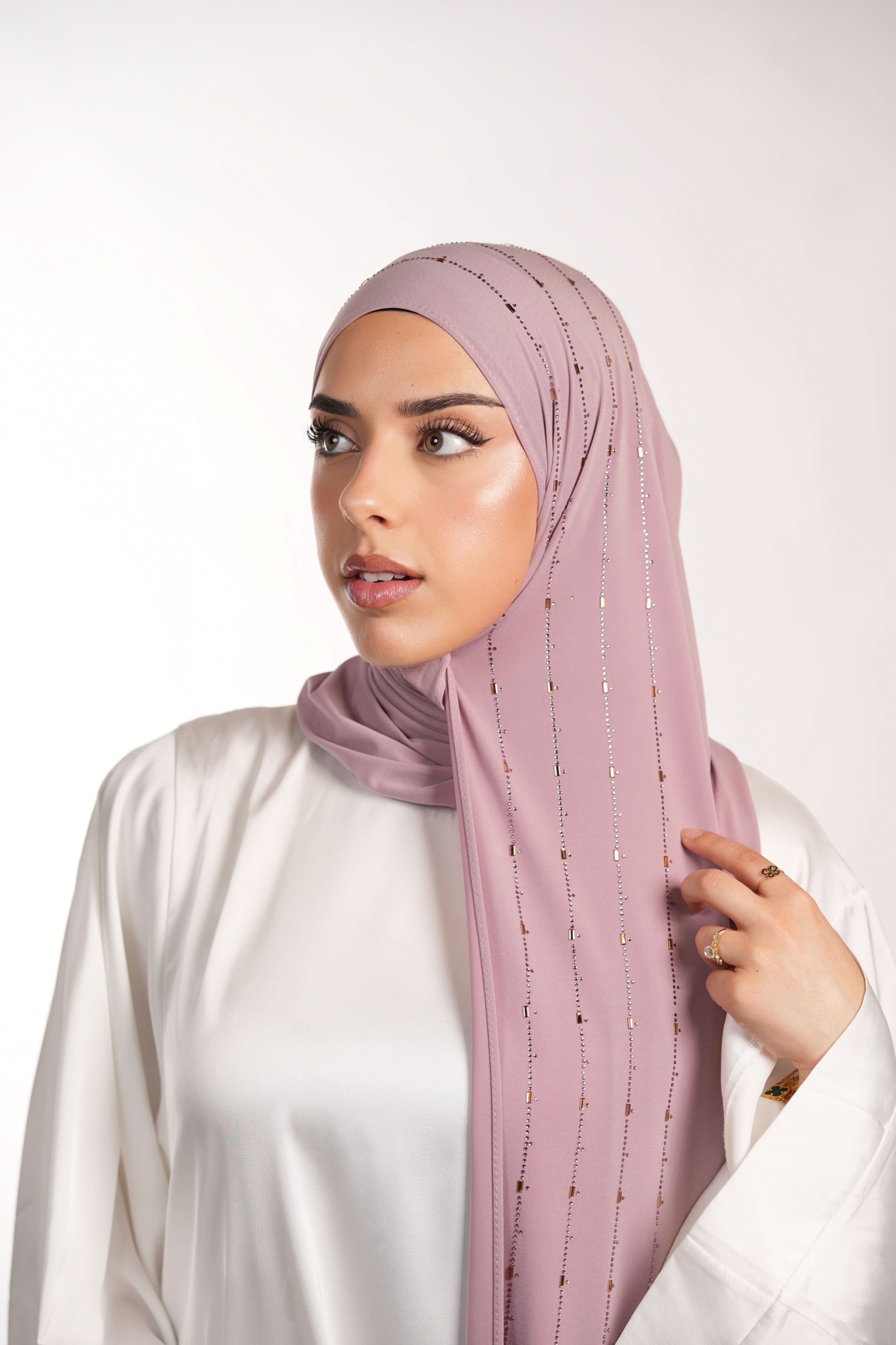 Premium Jersey Strass - rose - Losyana.Shop