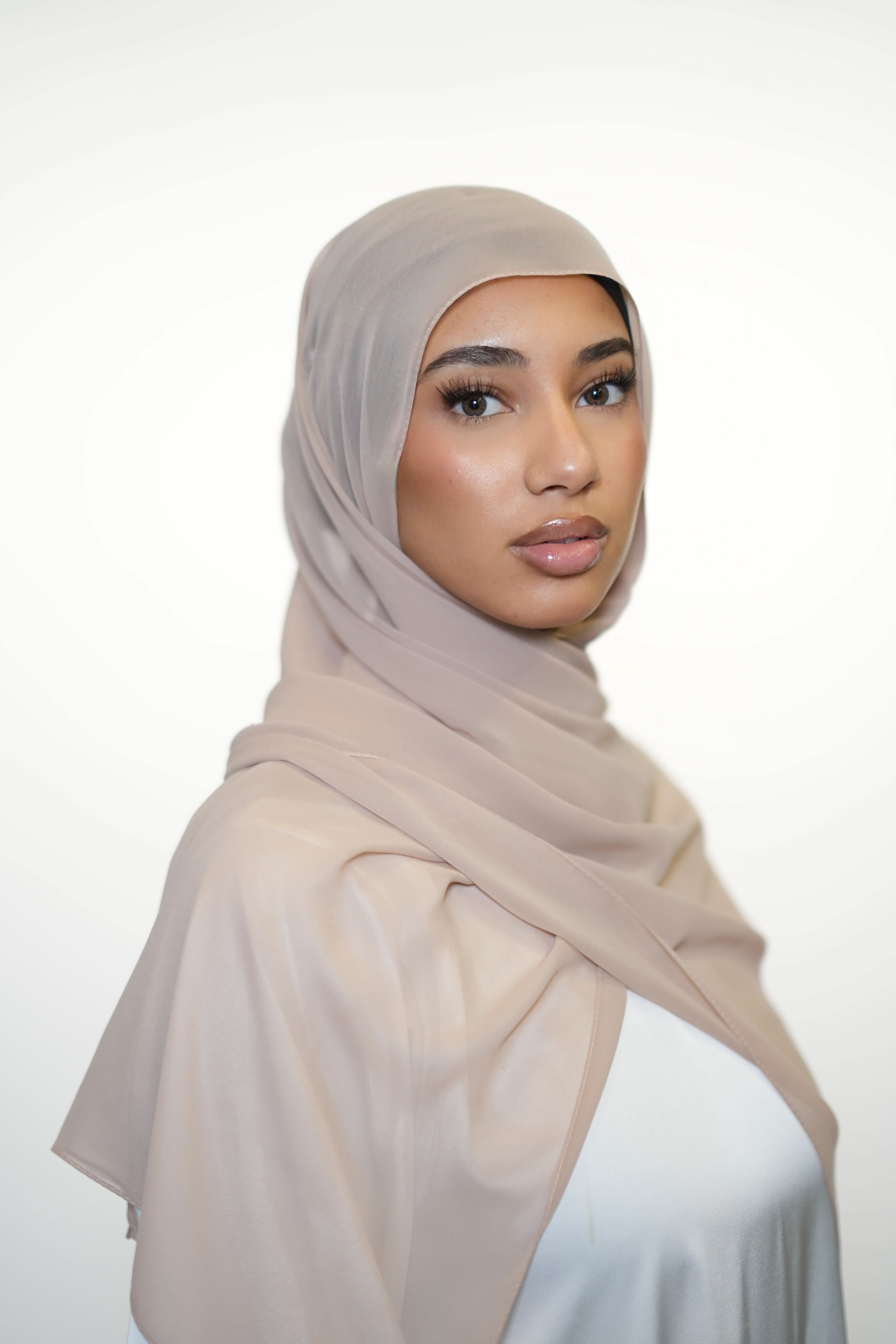 Chiffon - nude beige - Losyana.Shop