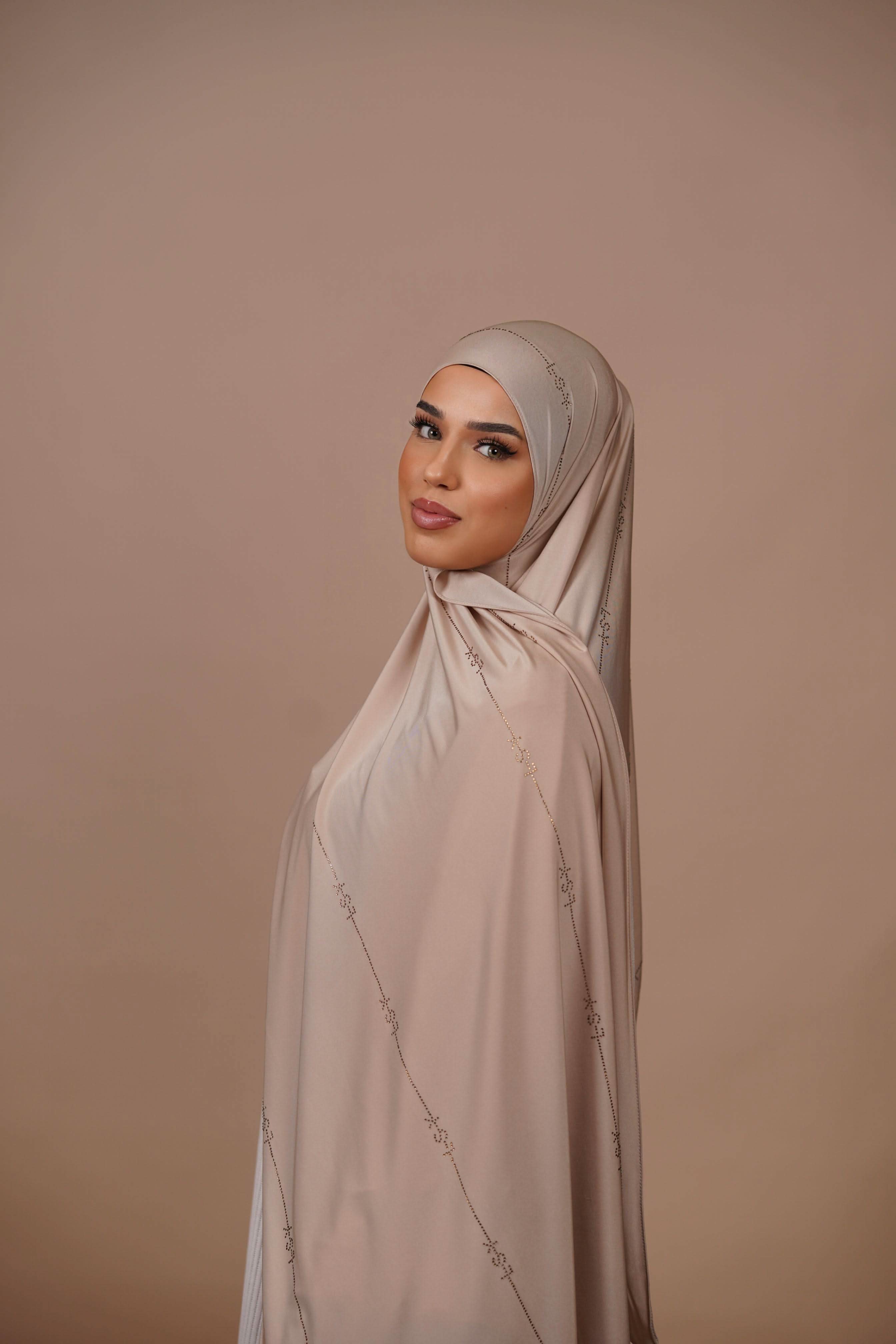 LSY Satin Premium Jersey - Light beige - Losyana.Shop