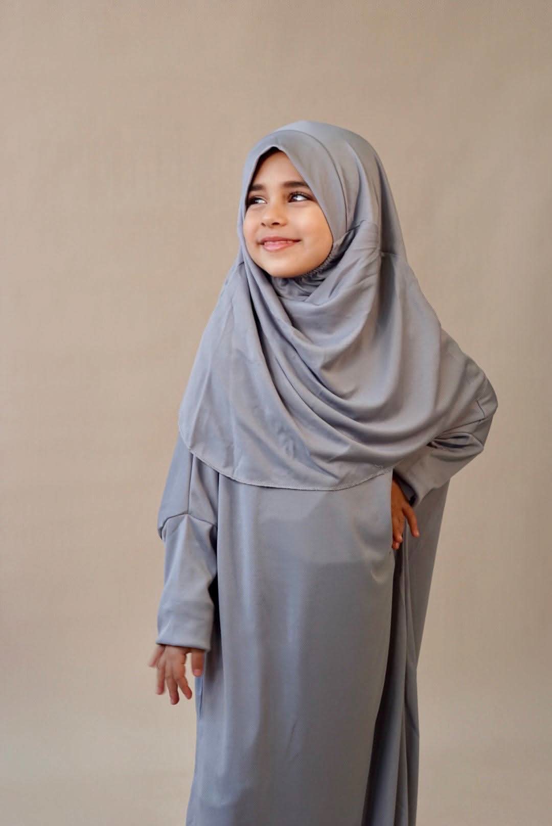 Kinder Gebetskleidung Jersey - Grey - Losyana.Shop
