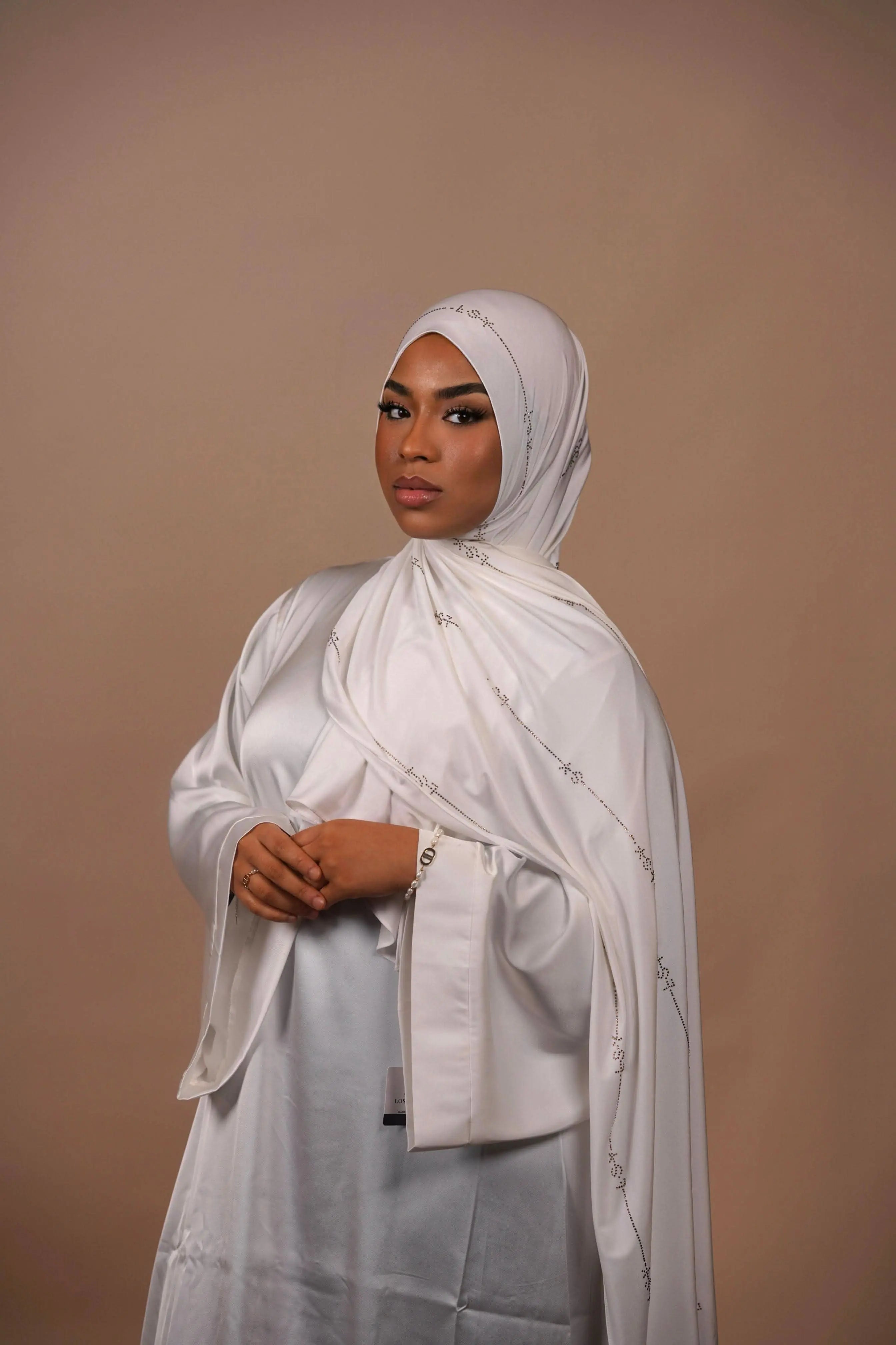 LSY Satin Premium Jersey - white - Losyana.Shop