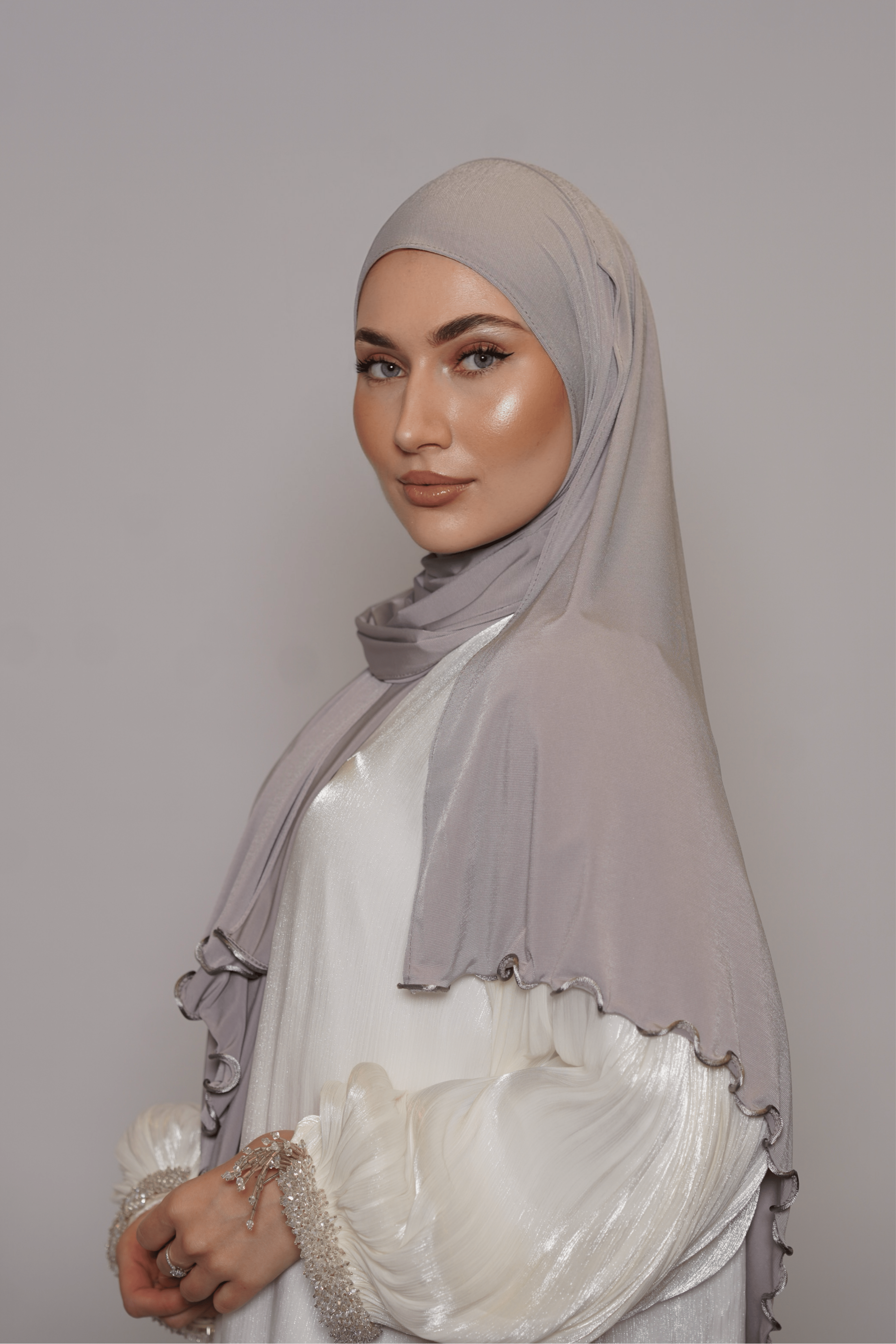 Premium Jersey Line - creme grey - Losyana.Shop