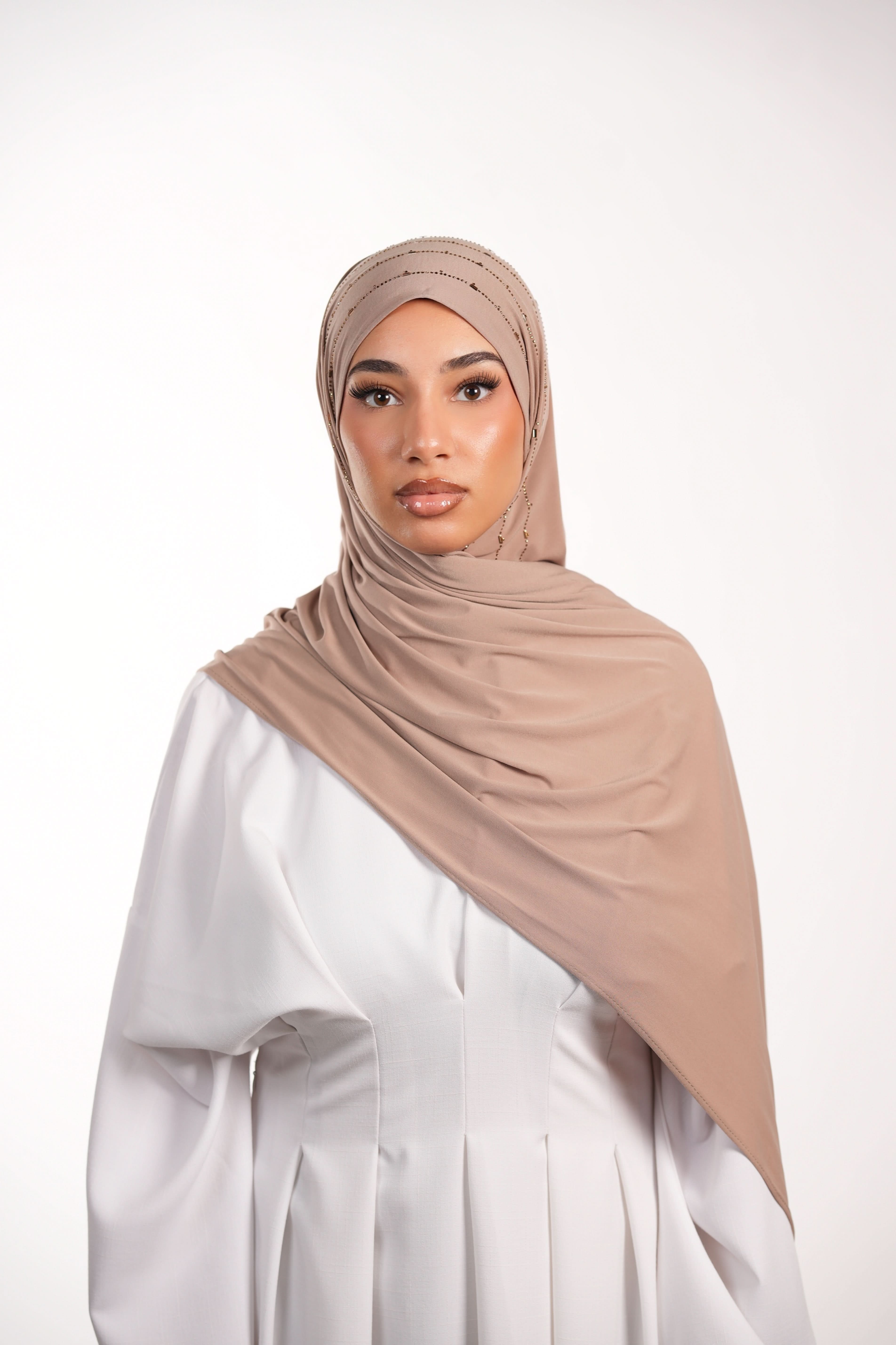 Premium Jersey Strass - sandy beige - Losyana.Shop