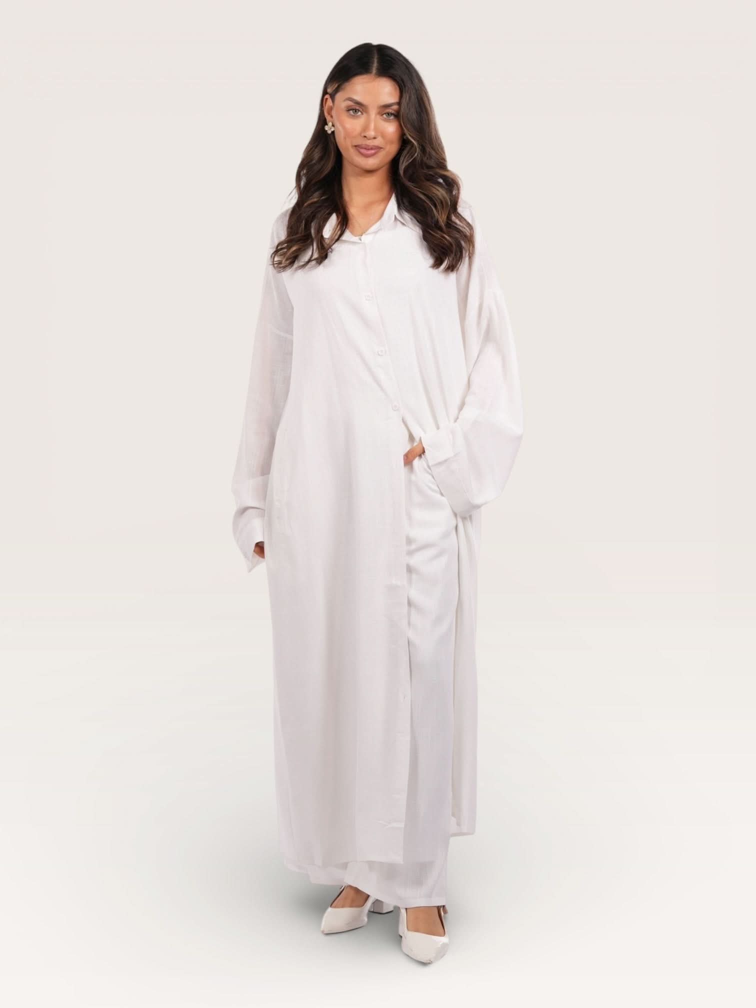 palma linen set - white