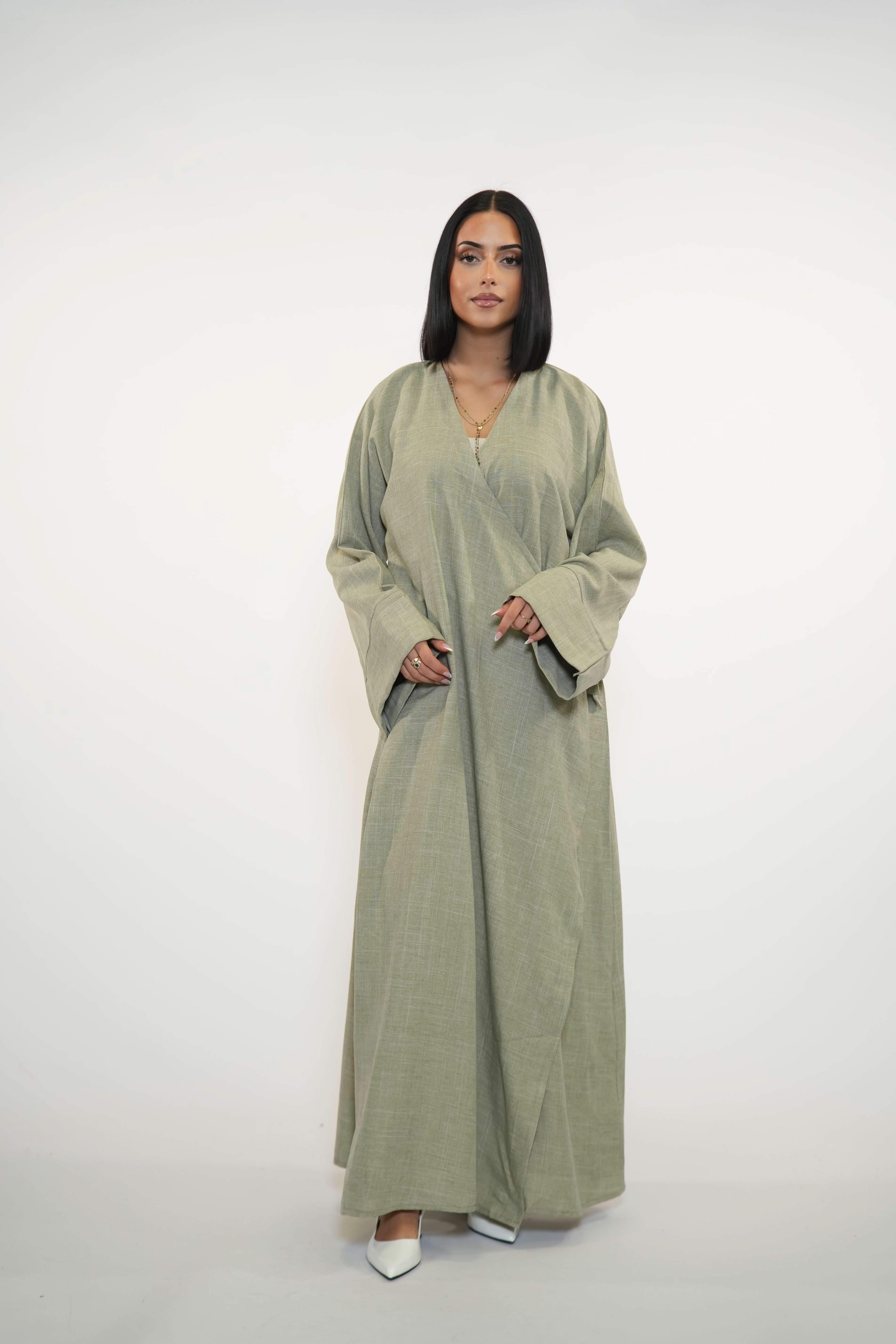 WICKEL ABAYA - PISTACHIO - Losyana.Shop