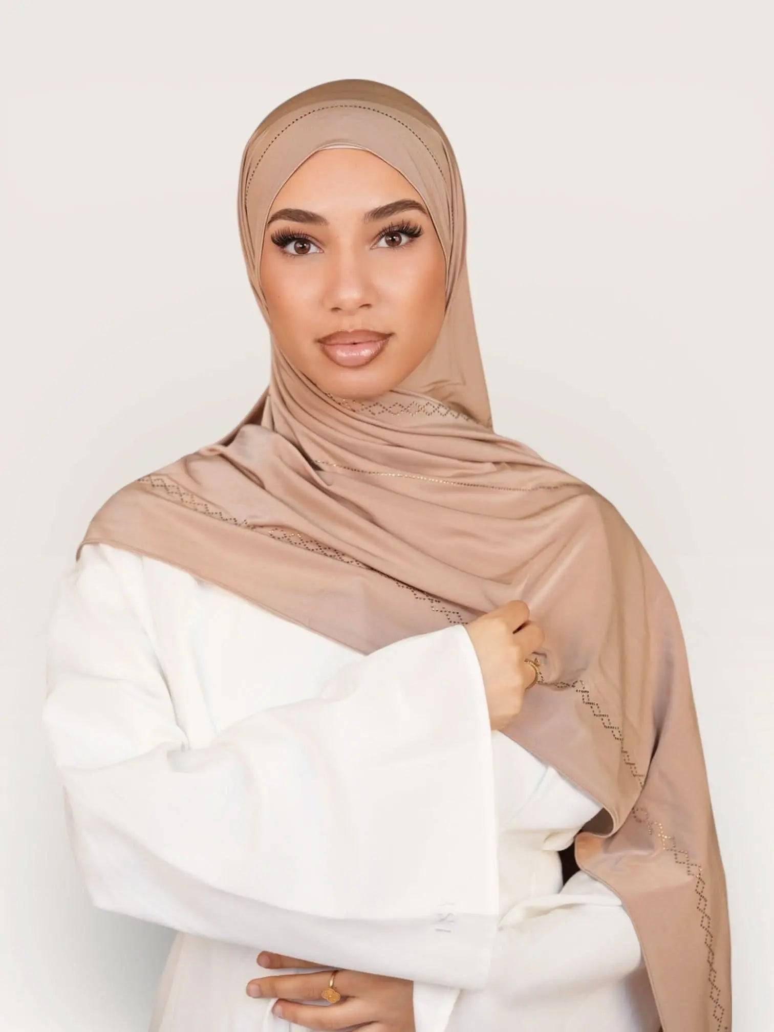 Diamond Satin premium Jersey - sand Losyana.Shop
