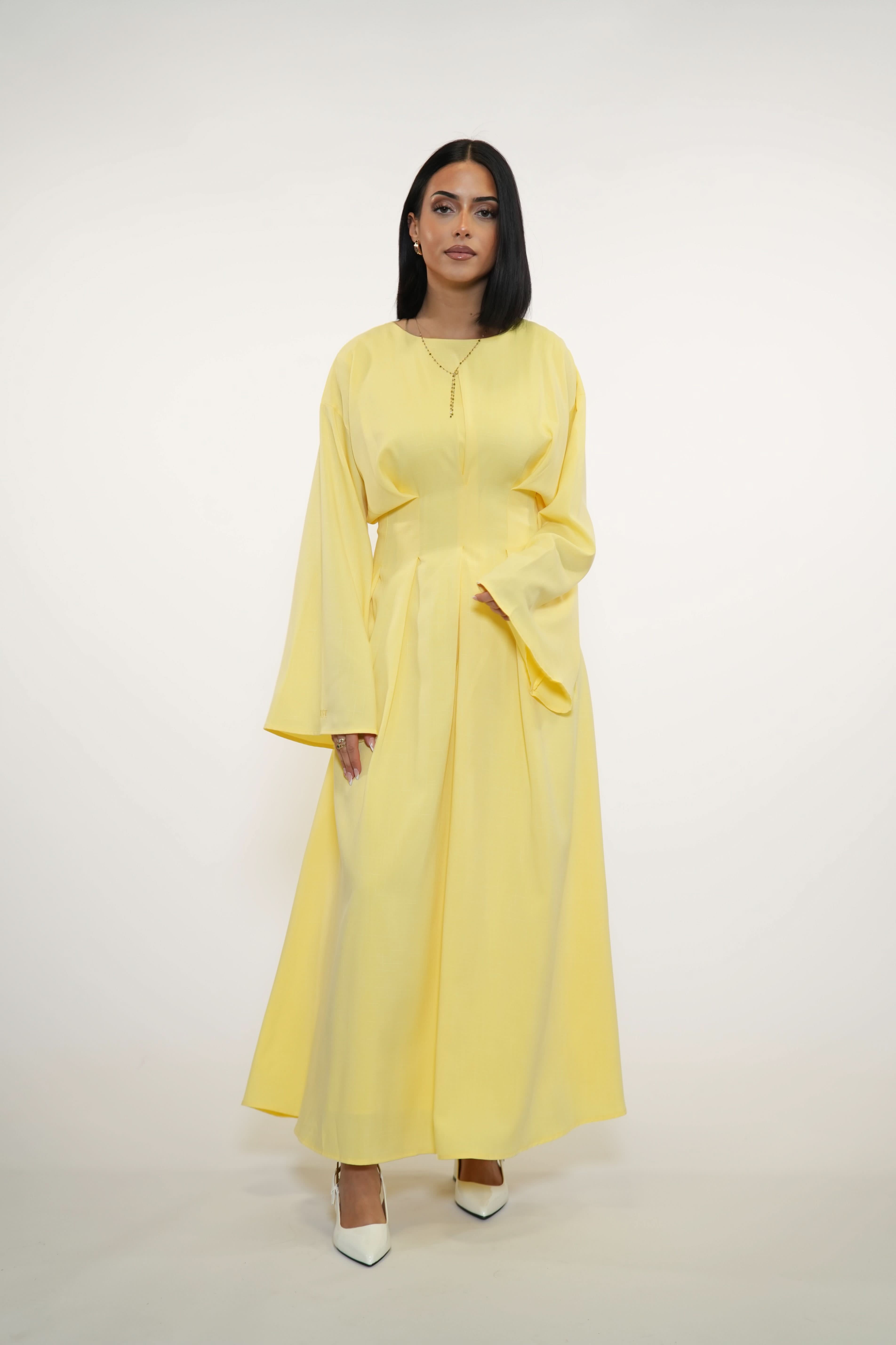 LA BALLEZA CORSET DRESS - LEMON - Losyana.Shop