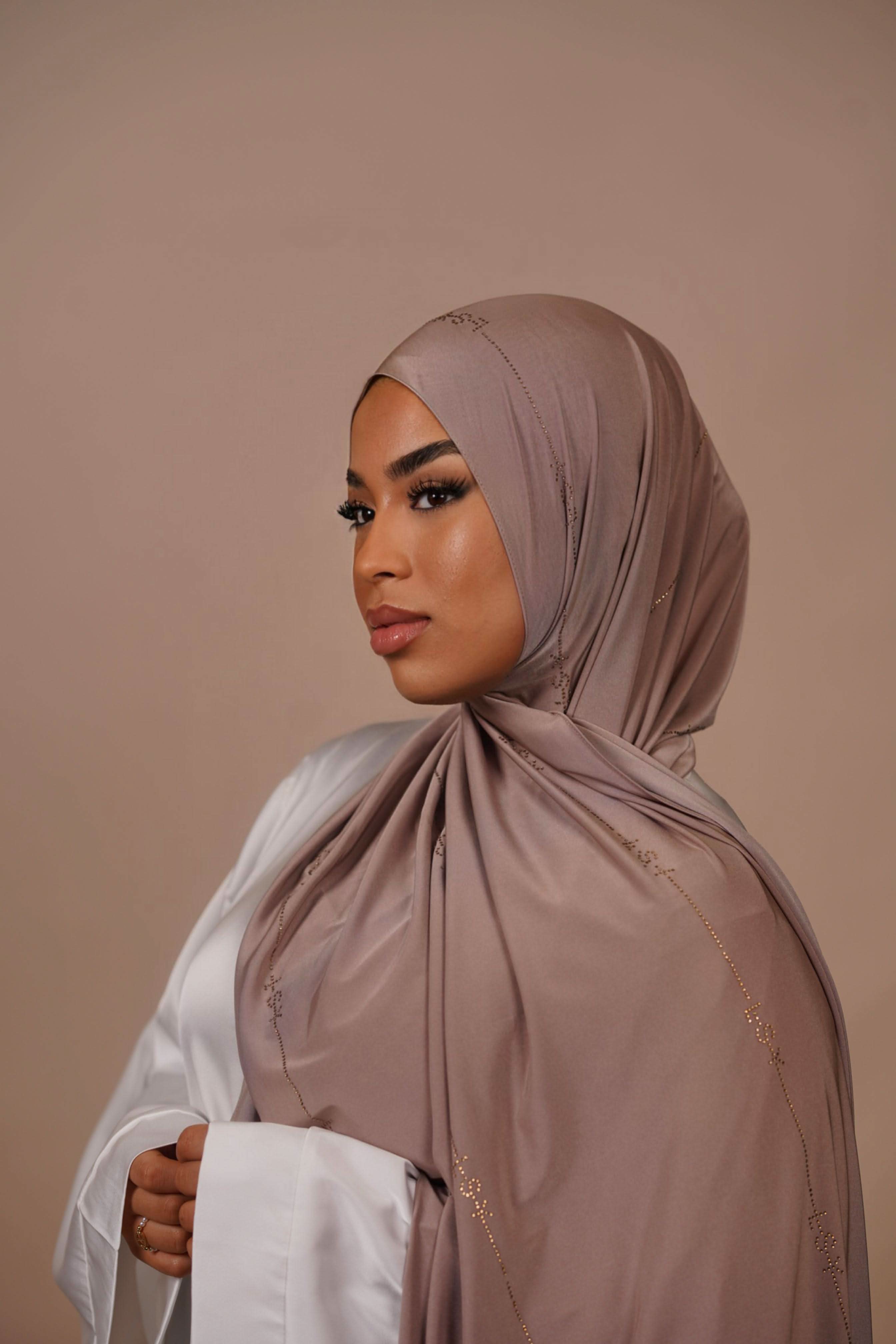 LSY Satin Premium Jersey - dark taupe - Losyana.Shop