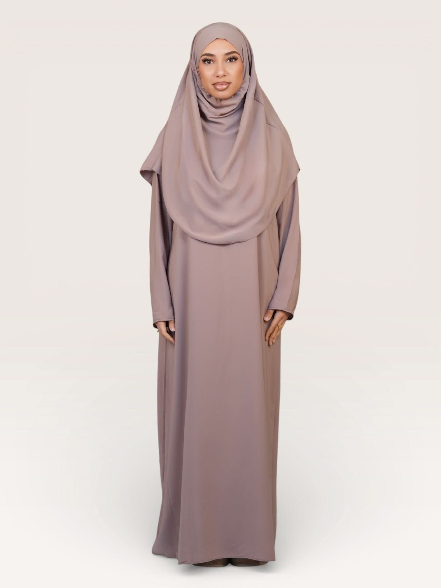 prayer dress medina - taupe - Losyana.Shop