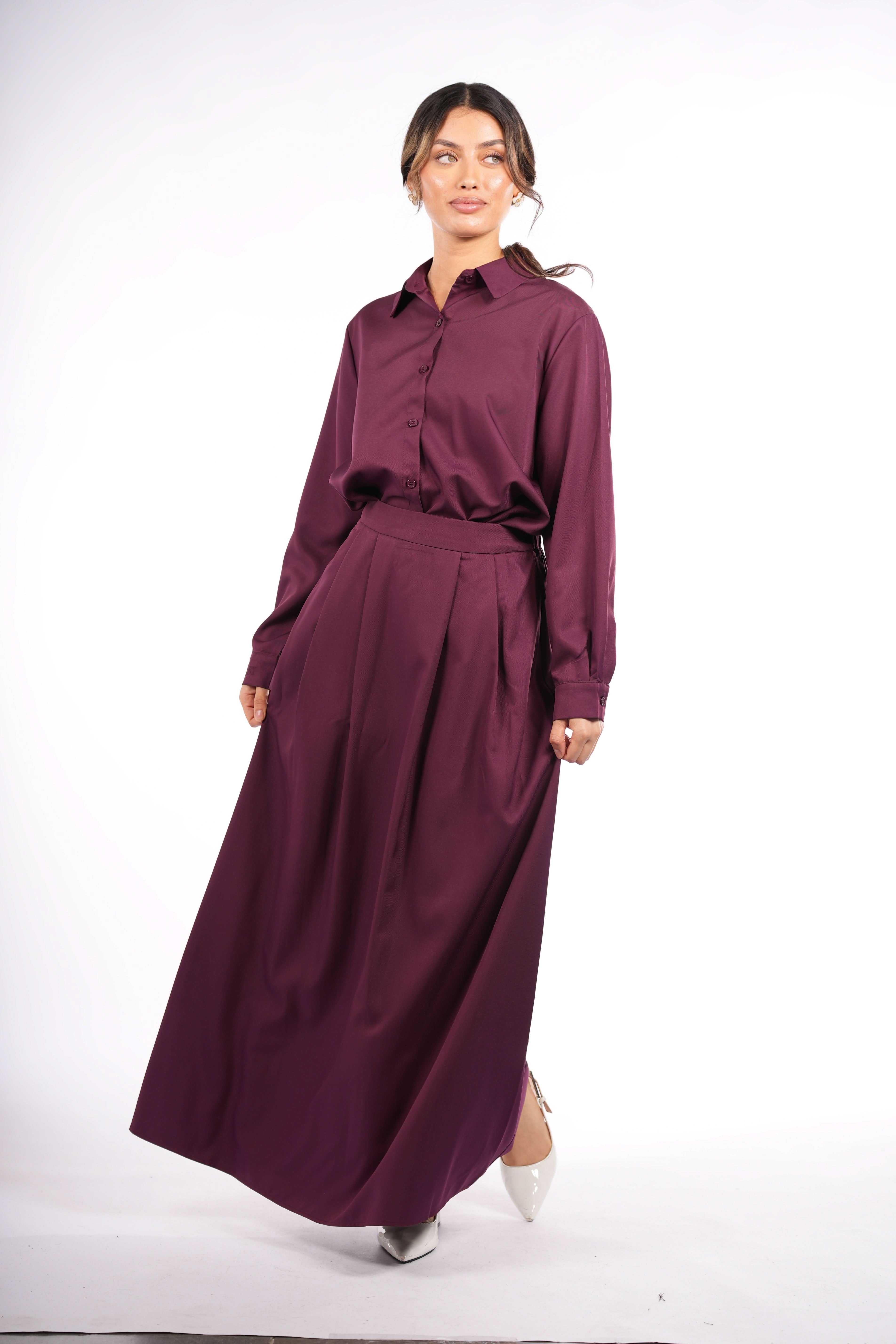 timeless skirt - eggplant - Losyana.Shop