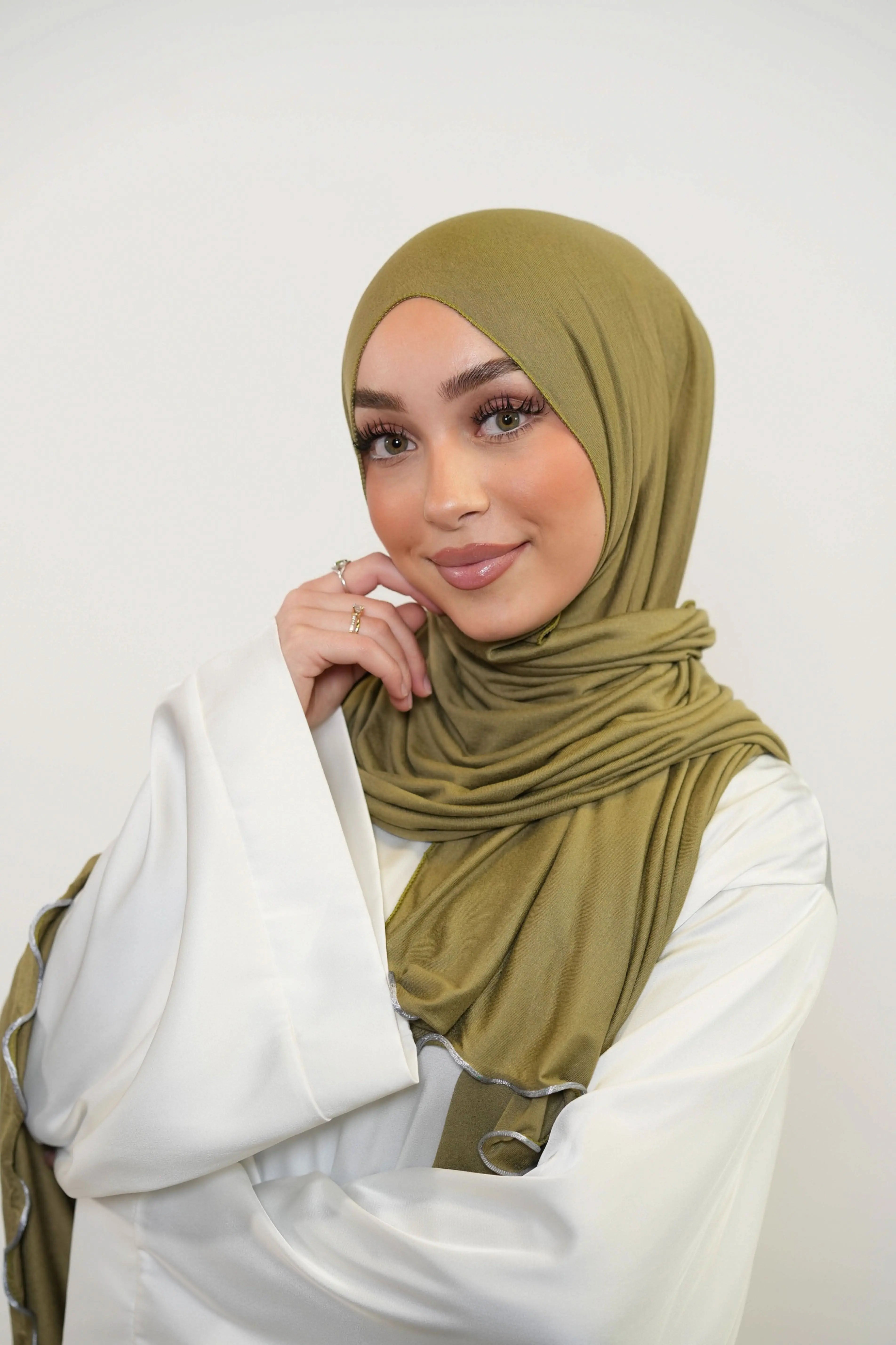 Jersey Line - olive green - Losyana.Shop