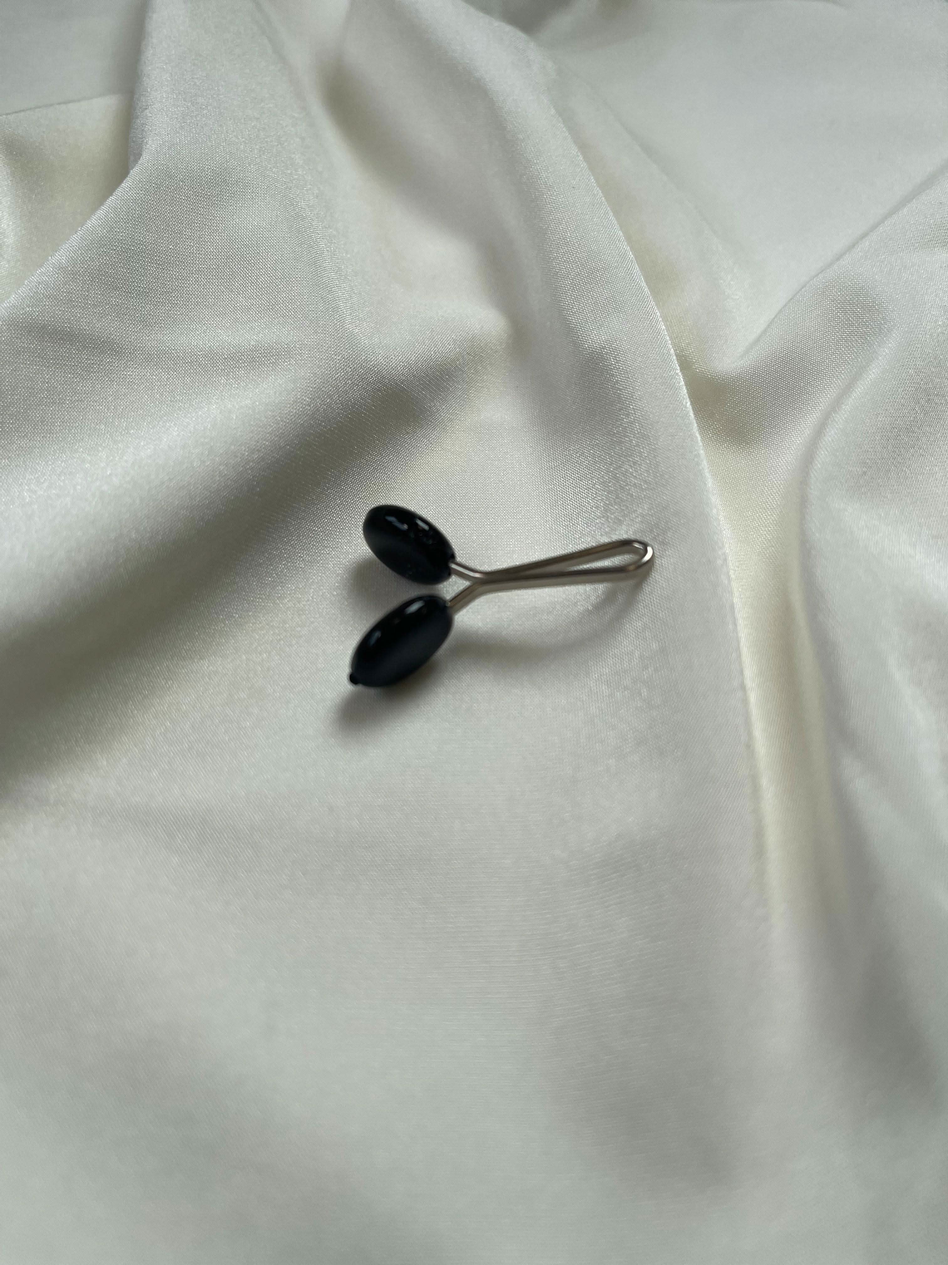 Hijab clip - black Oval - Losyana.Shop