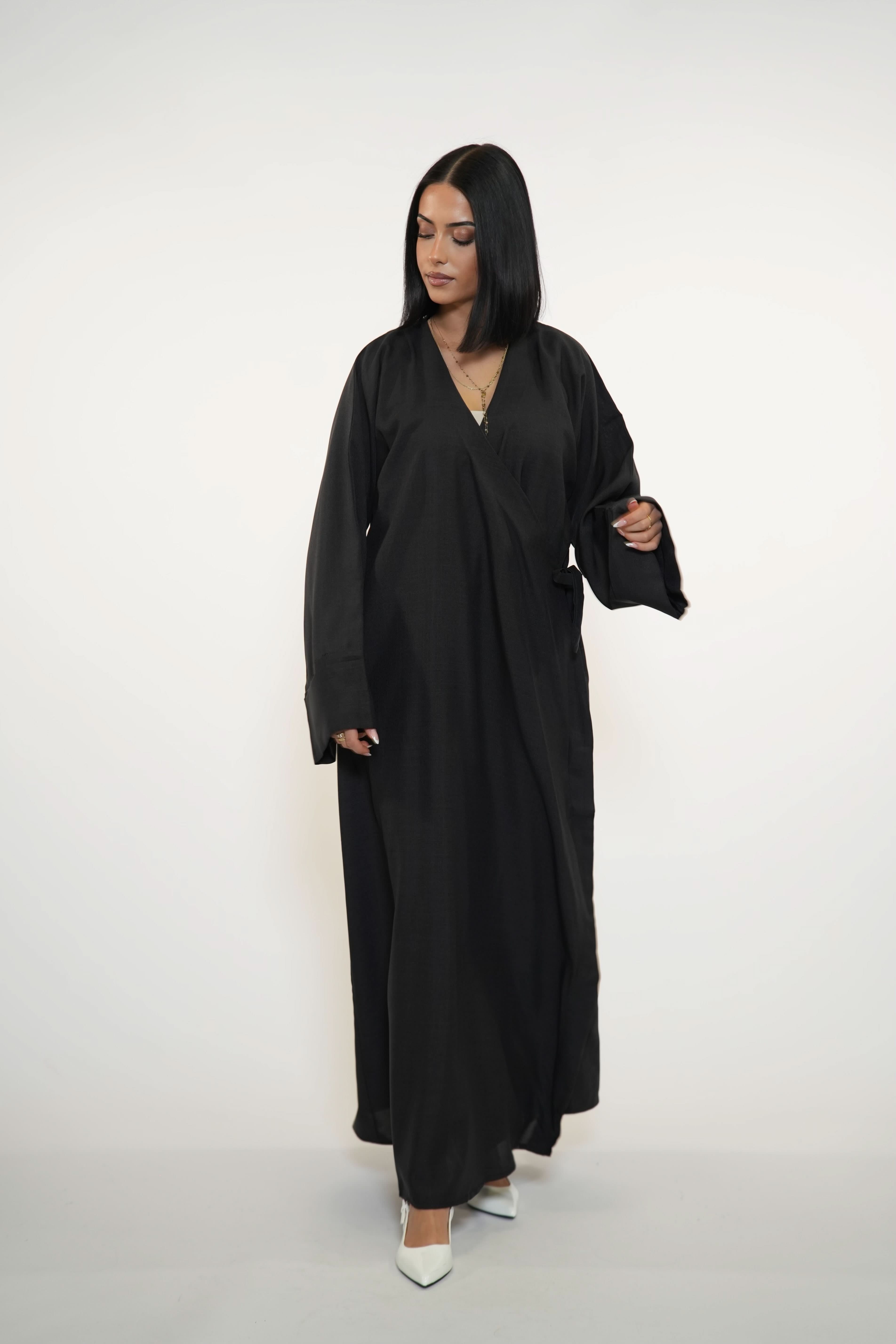 WICKEL ABAYA - BLACK - Losyana.Shop