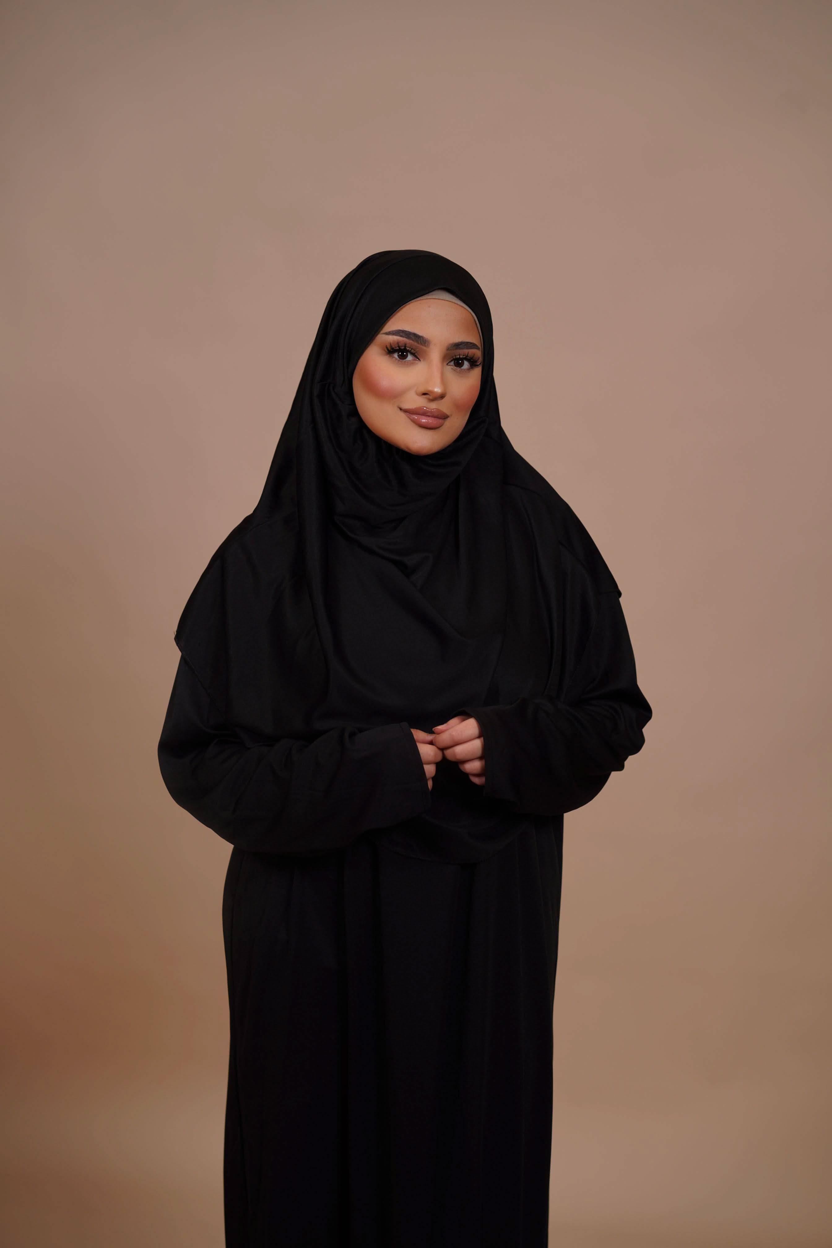 Gebetskleidung Medina Seide - Black - Losyana.Shop