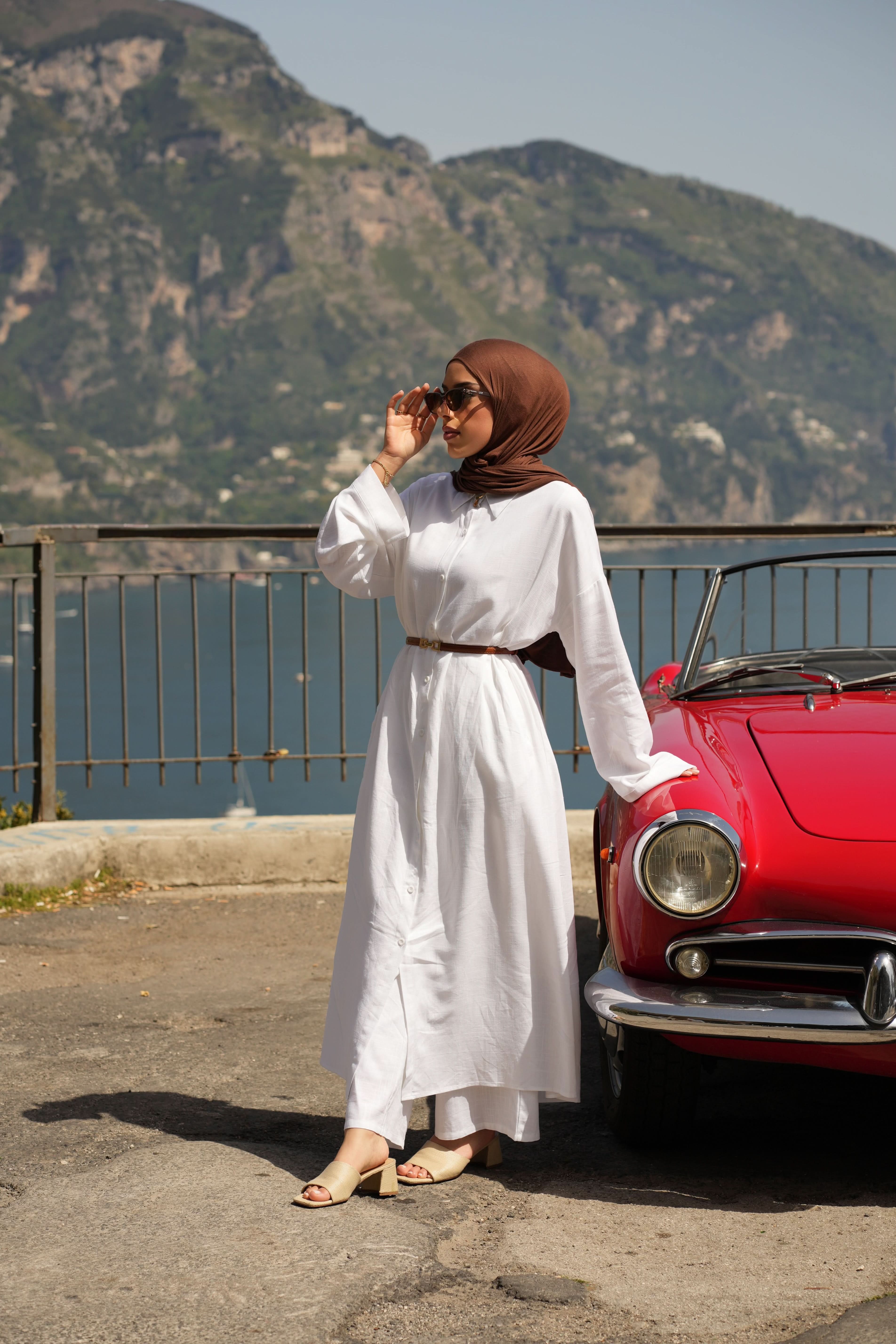 PALMA LINEN SET - WHITE - Losyana.Shop