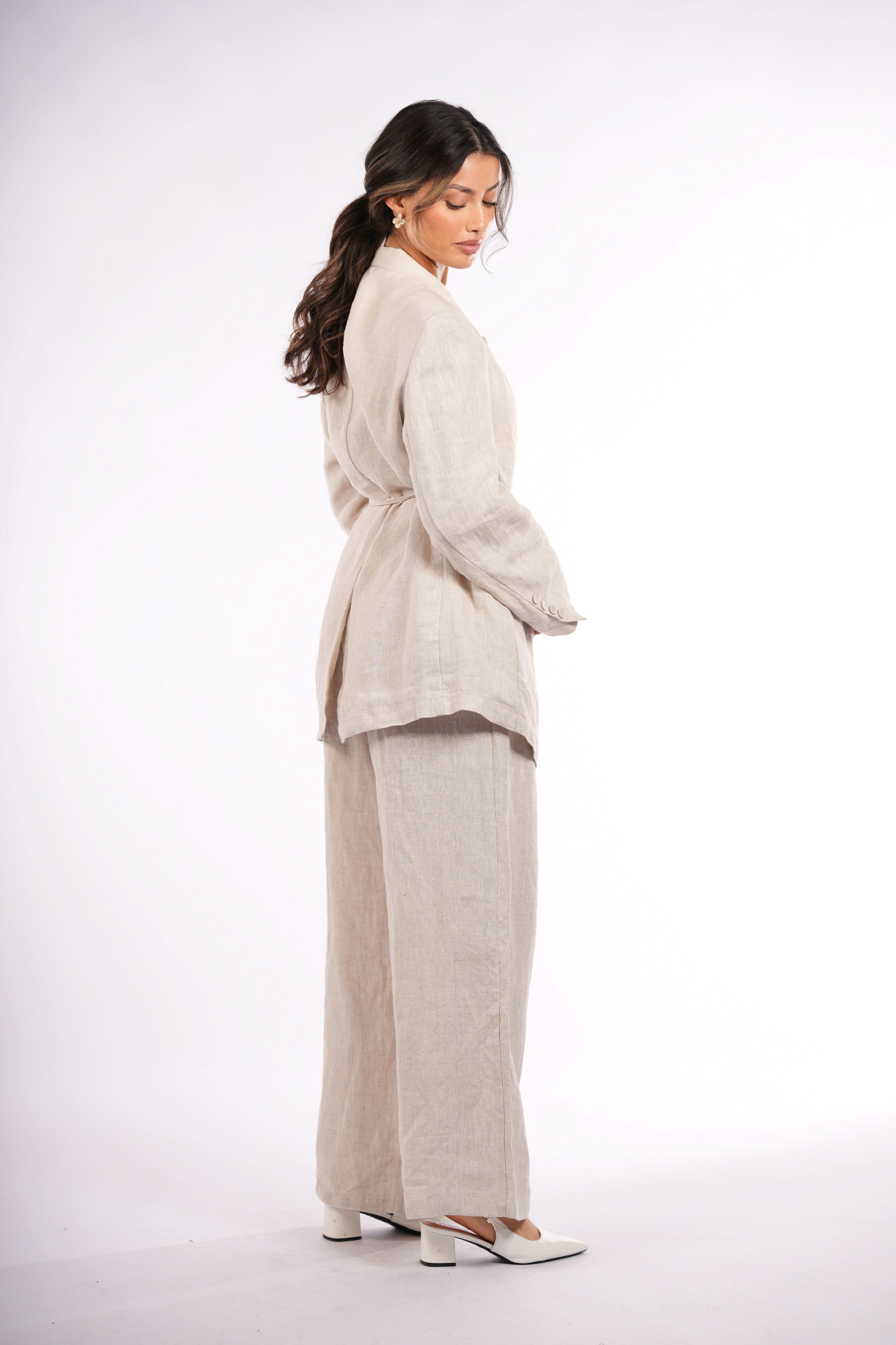 the premium linen blazer - Losyana.Shop