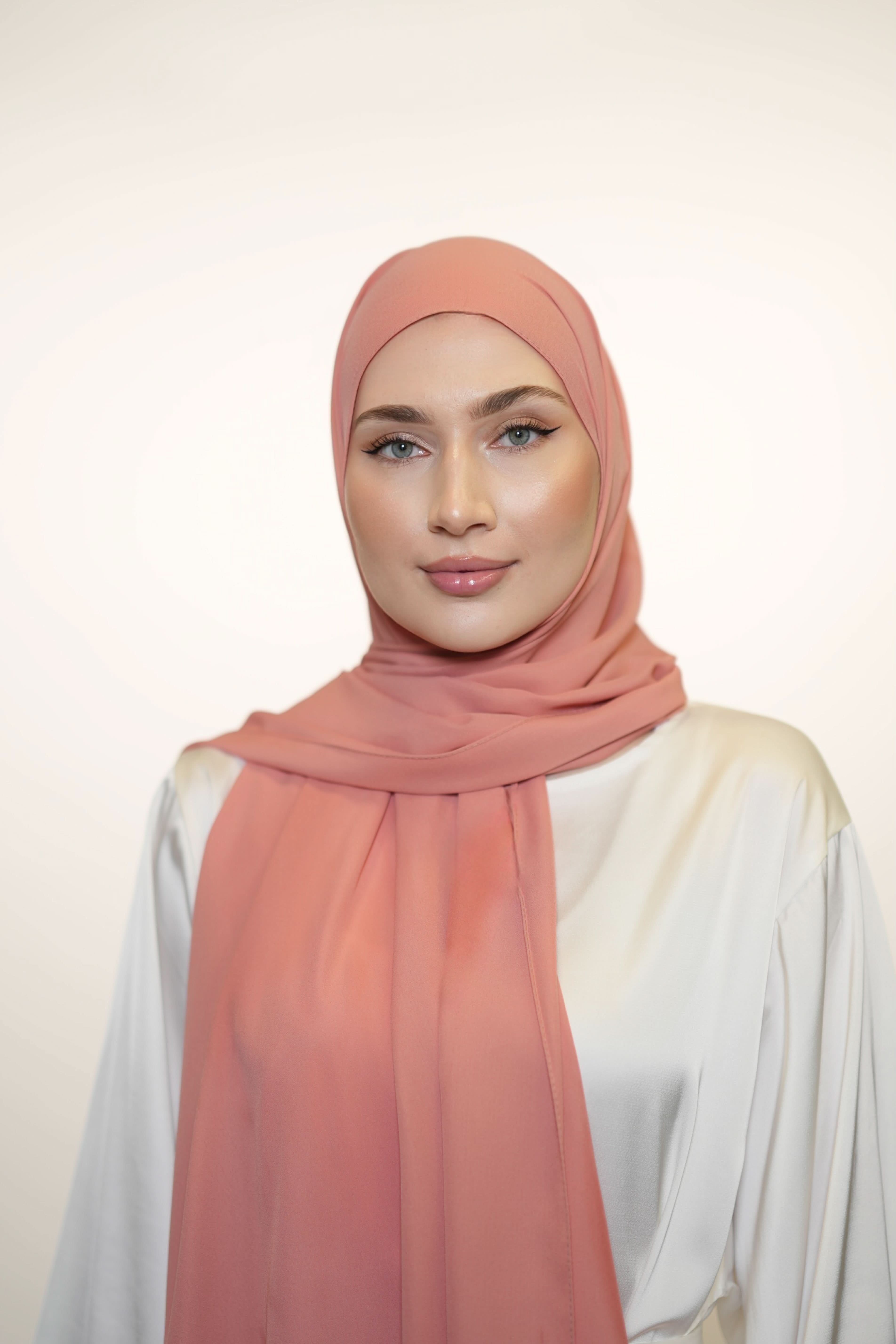 Crepe - coral - Losyana.Shop