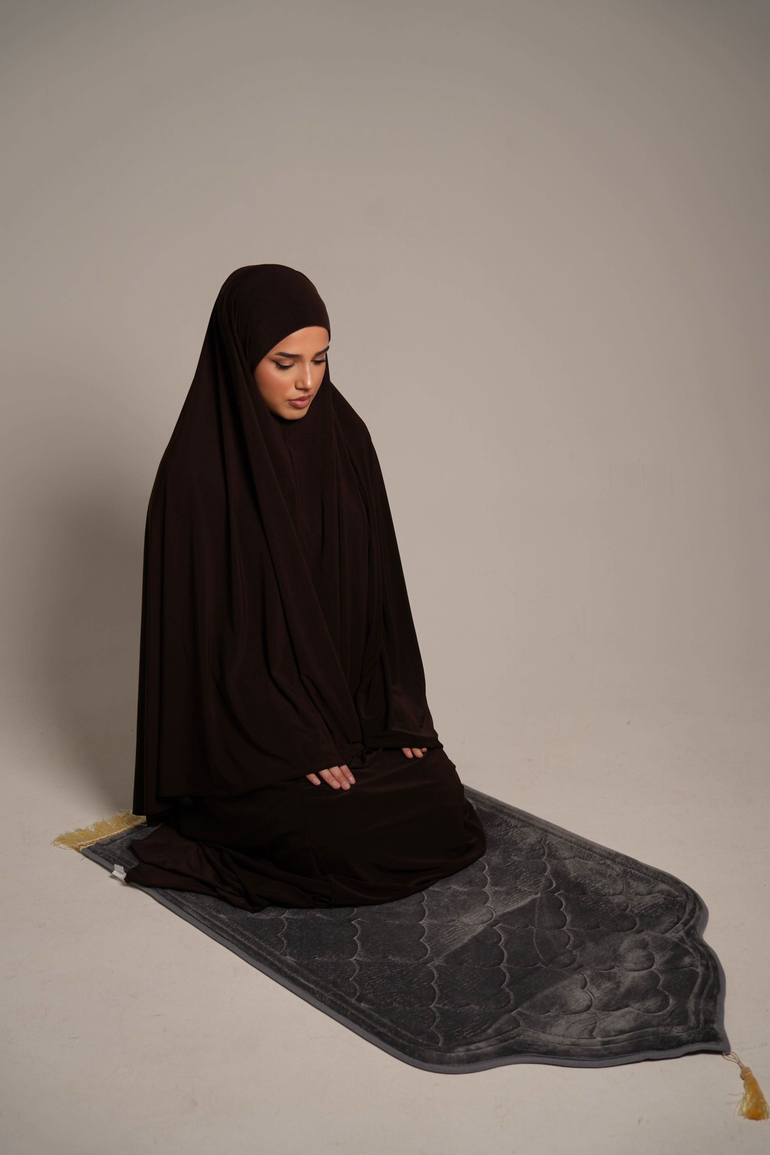 Premium Samtgebetsteppich - Grey - Losyana.Shop