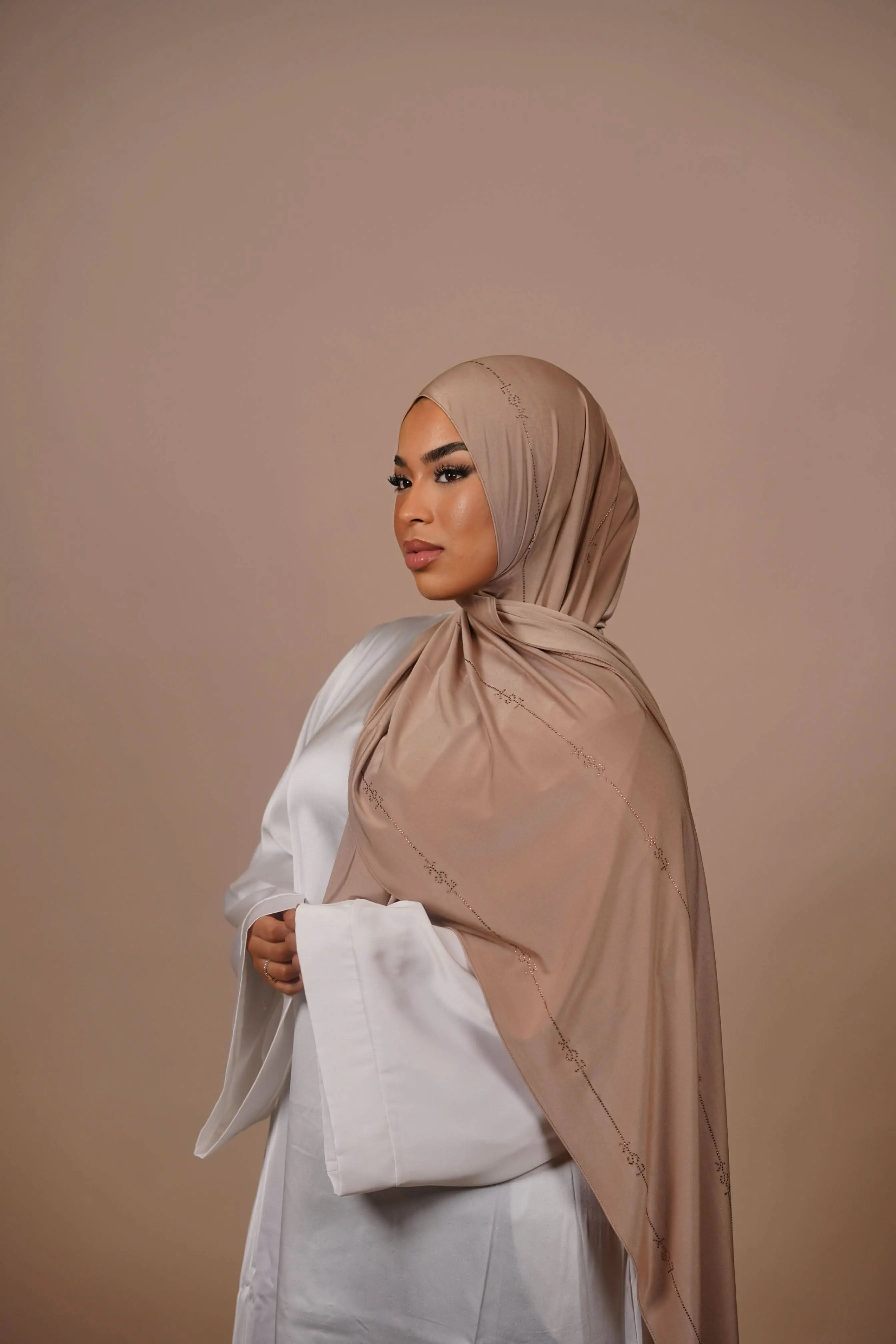 LSY Satin Premium Jersey - golden beige - Losyana.Shop