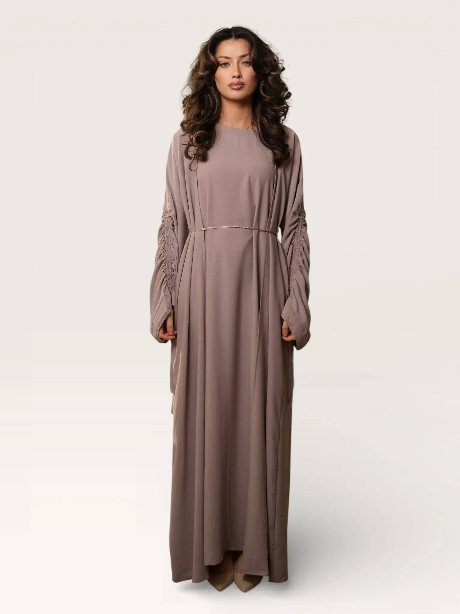 Daily Abaya - almond - Losyana.Shop