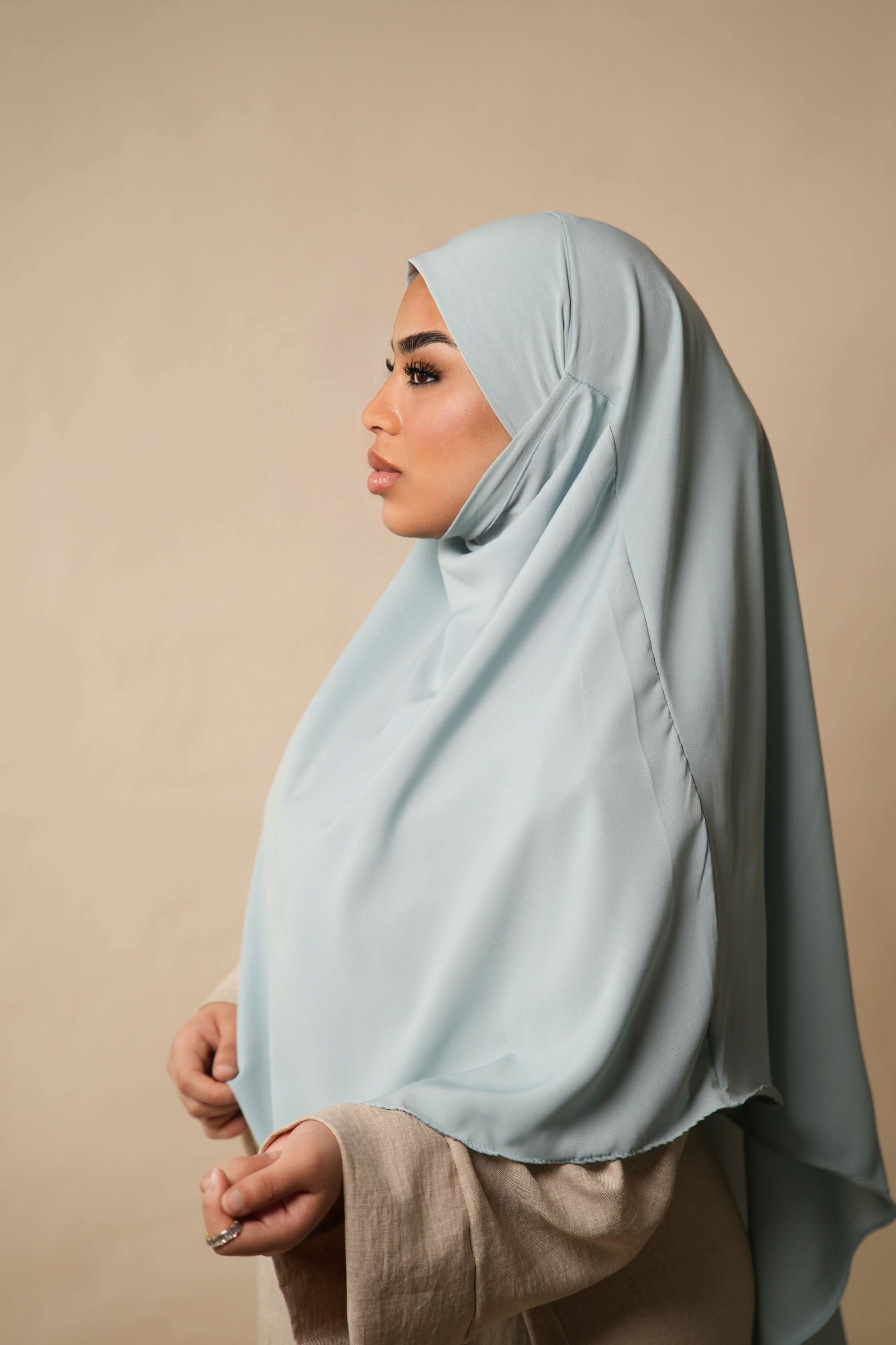 Short Khimar - mint - Losyana.Shop