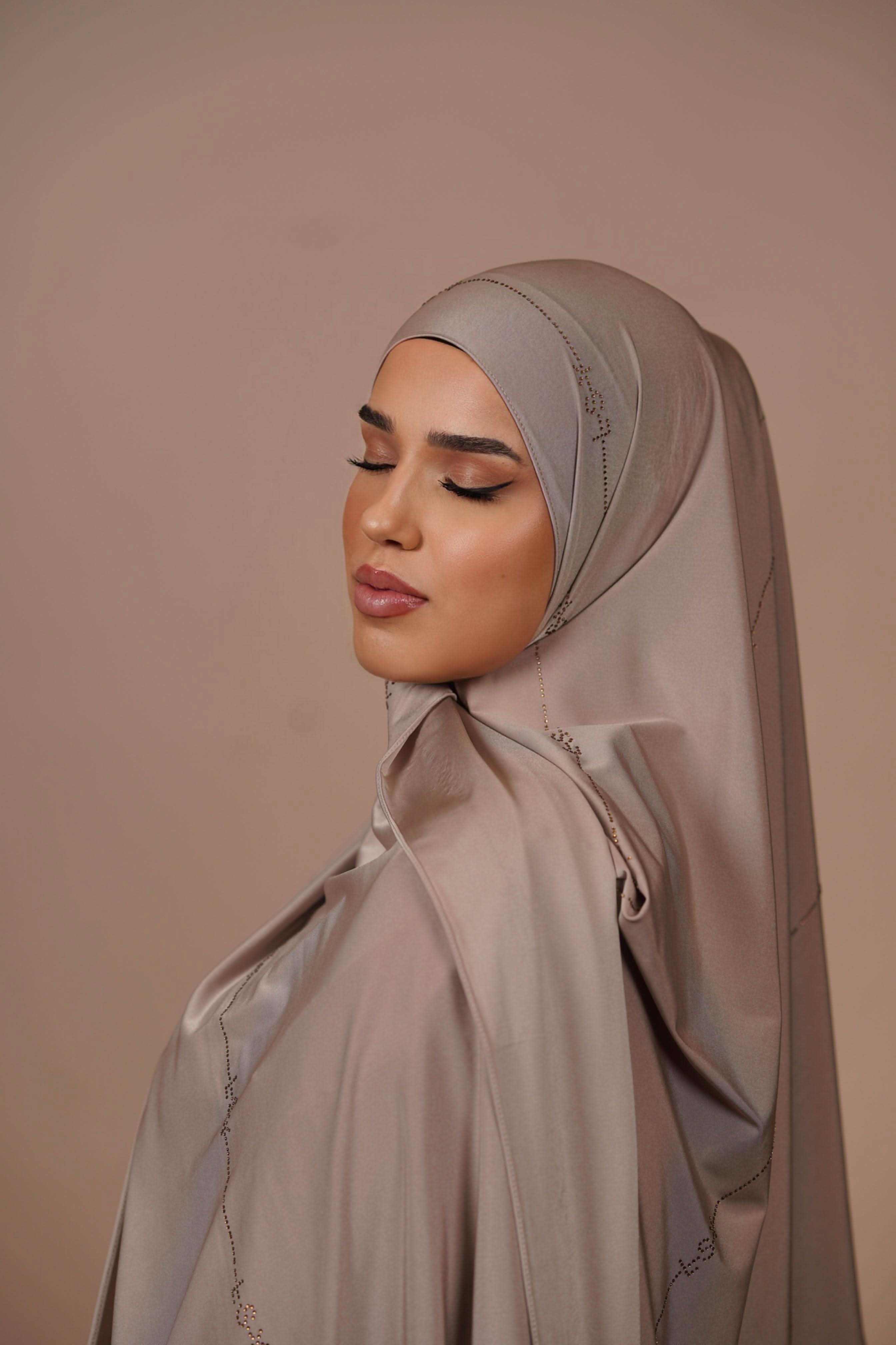 LSY Satin Premium Jersey - dark beige - Losyana.Shop