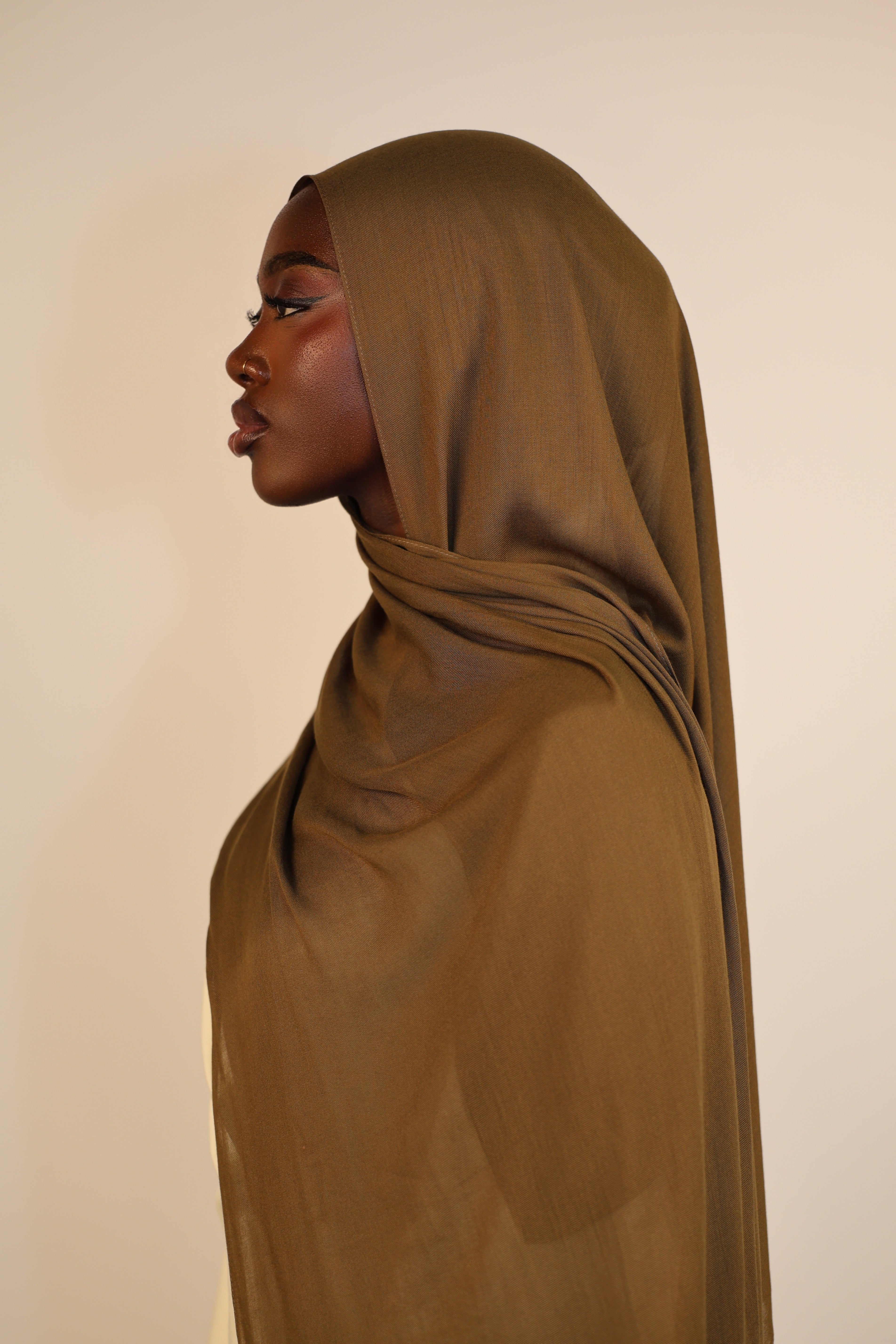 Lightweight Modal Hijab - Army Green